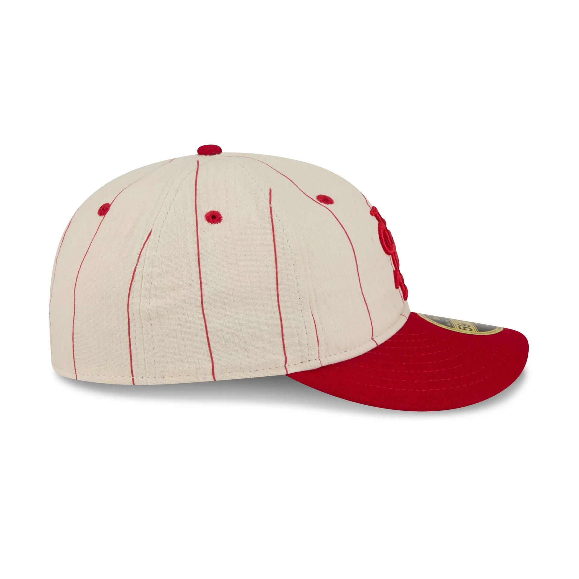 St. Louis Cardinals Linen Pinstripe Retro Crown 59FIFTY Fitted Hat - Image 5