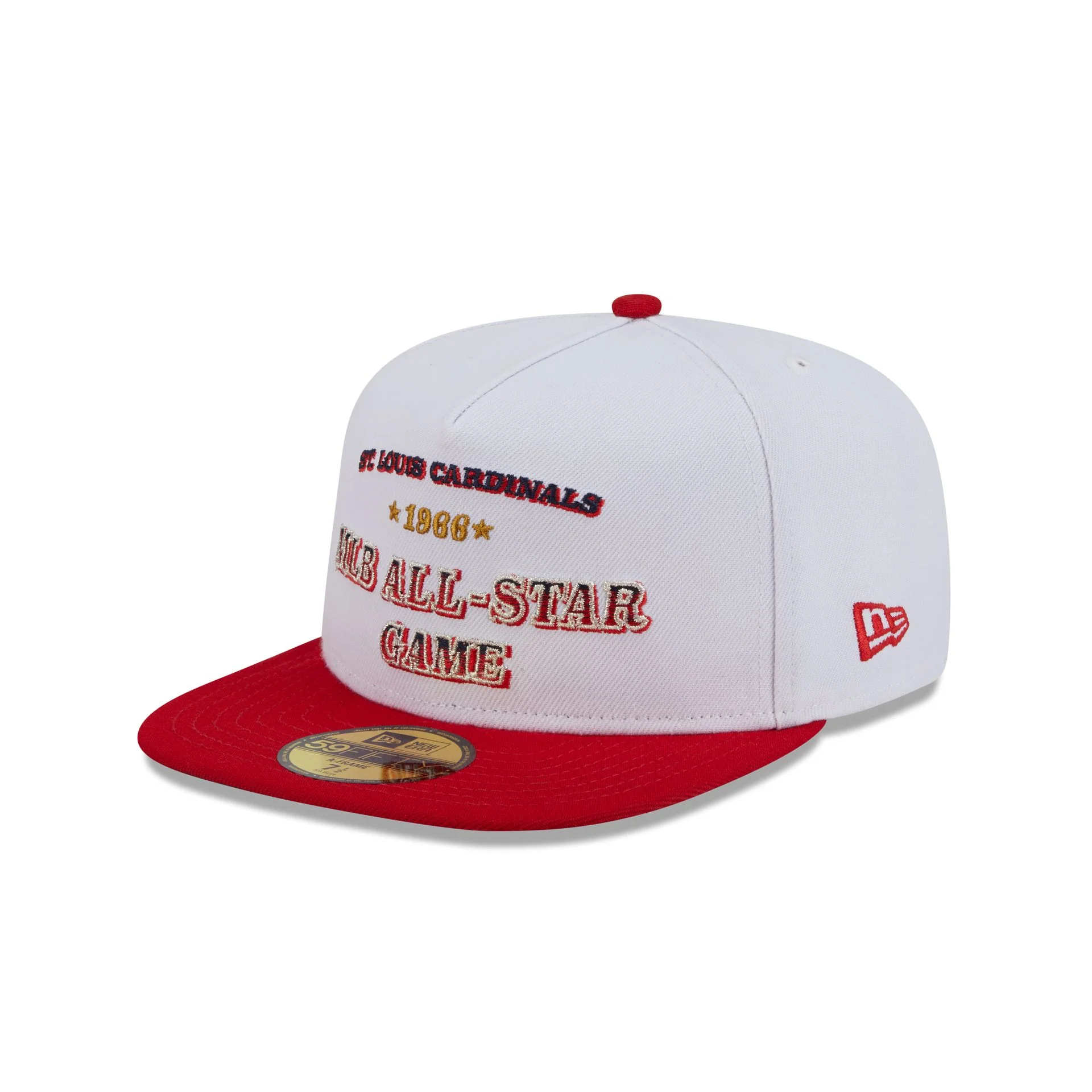 St. Louis Cardinals Summer Derby White 59FIFTY A-Frame Fitted Hat - Image 3
