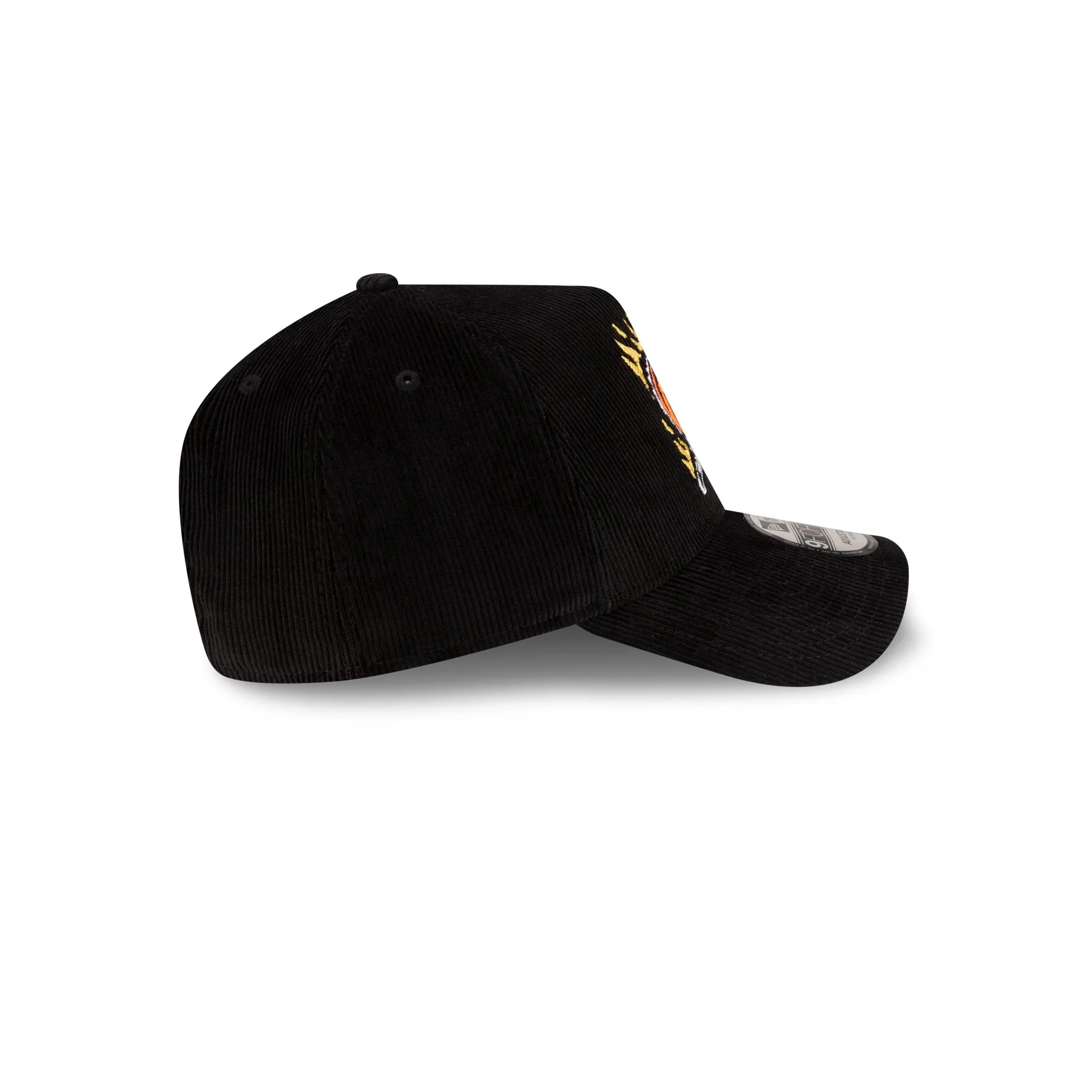 Stranger Things Hellfire Club Black Corduroy 9FORTY A-Frame Snapback Hat - Image 5
