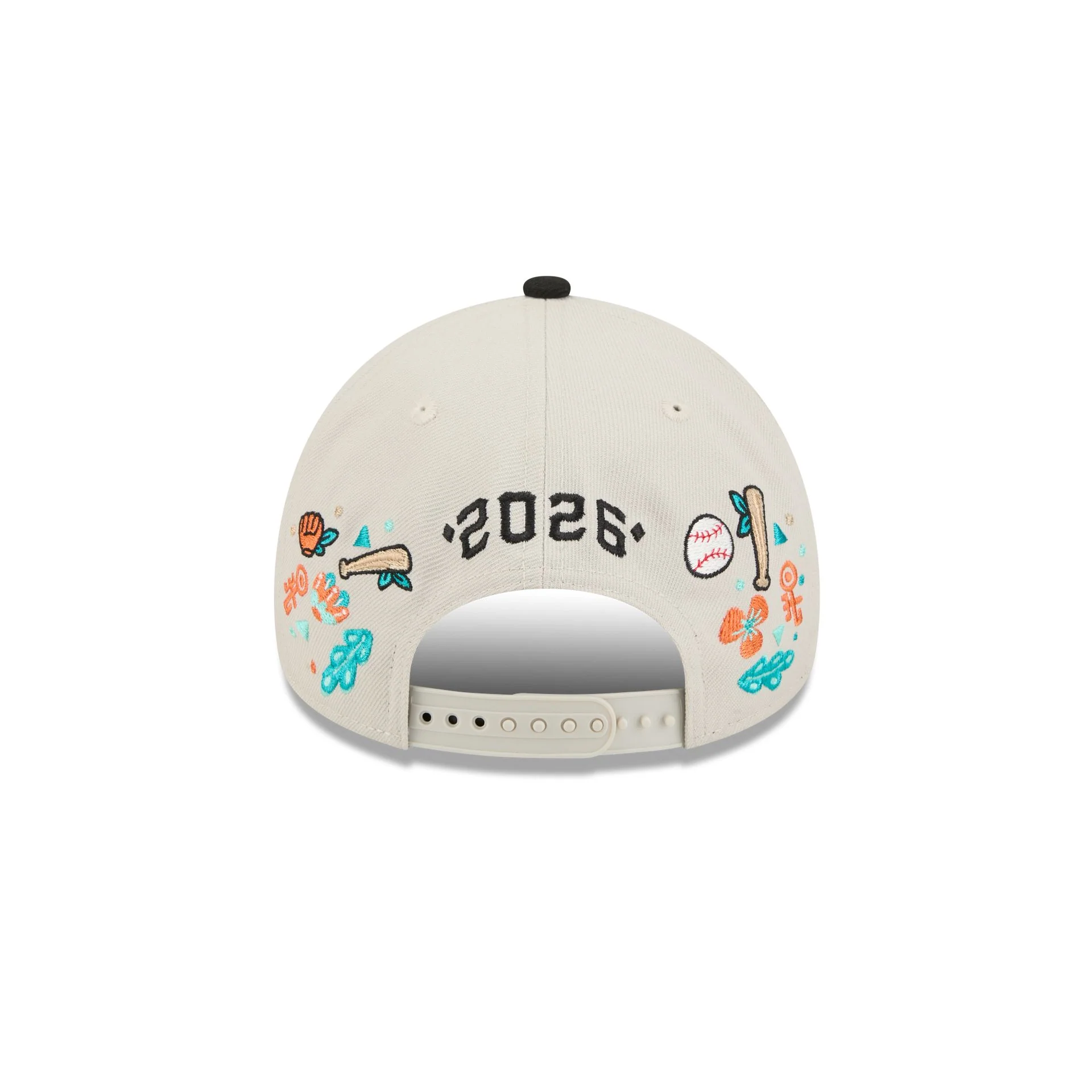 Sultanes De Monterrey vs San Francisco Giants Wordmark 9FORTY A-Frame Snapback Hat - Image 6