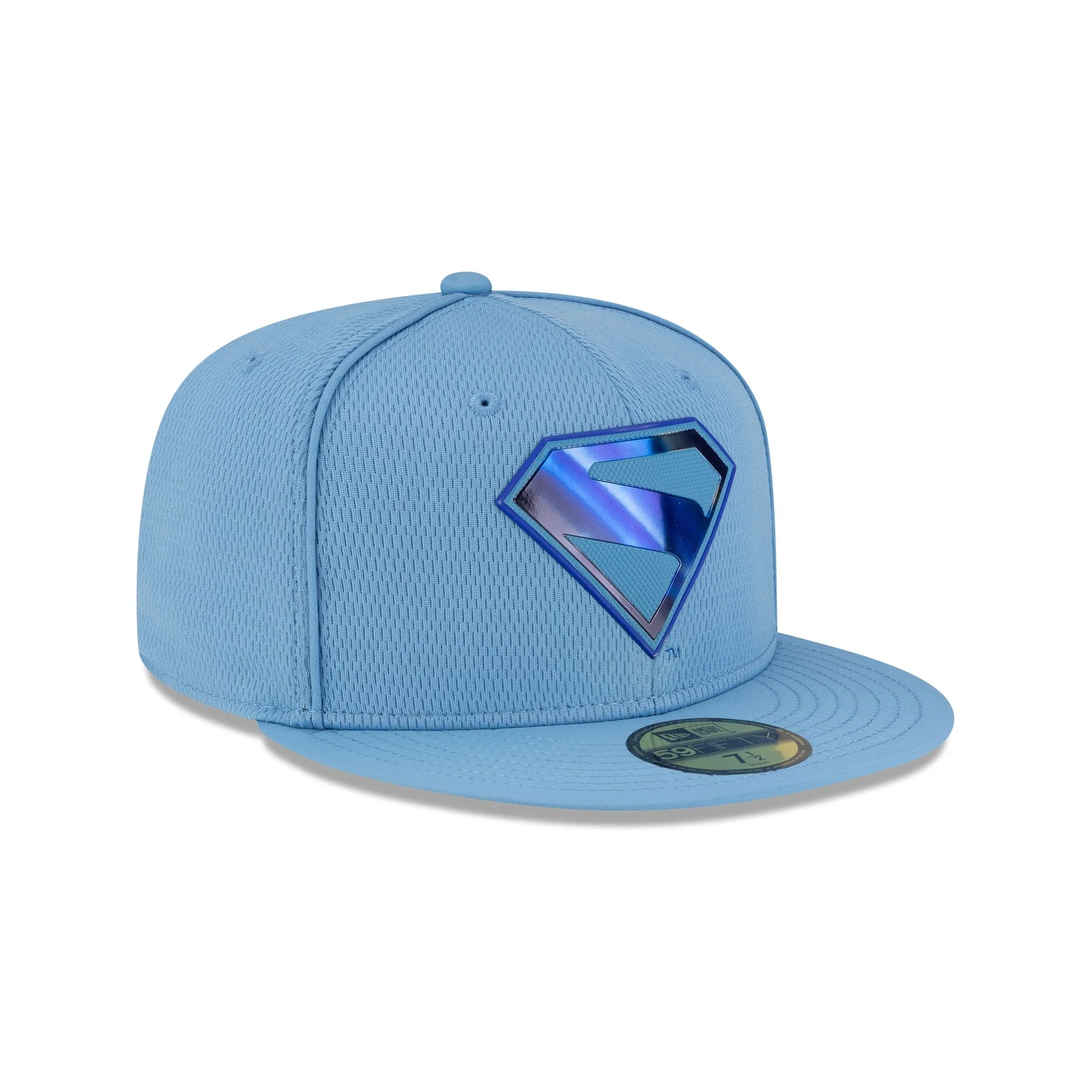 Superman Sky Blue Mesh 59FIFTY Fitted Hat - Image 3