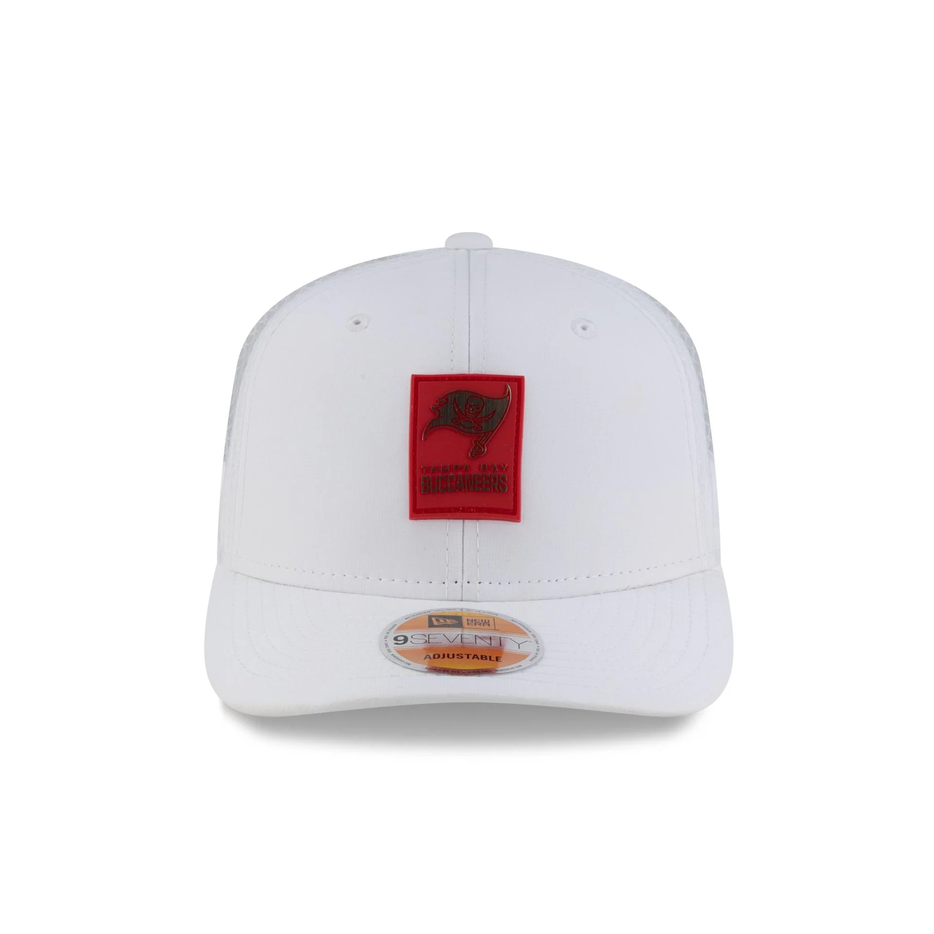 Tampa Bay Buccaneers 2025 Sideline Hot Weather White 9SEVENTY Trucker Hat - Image 2