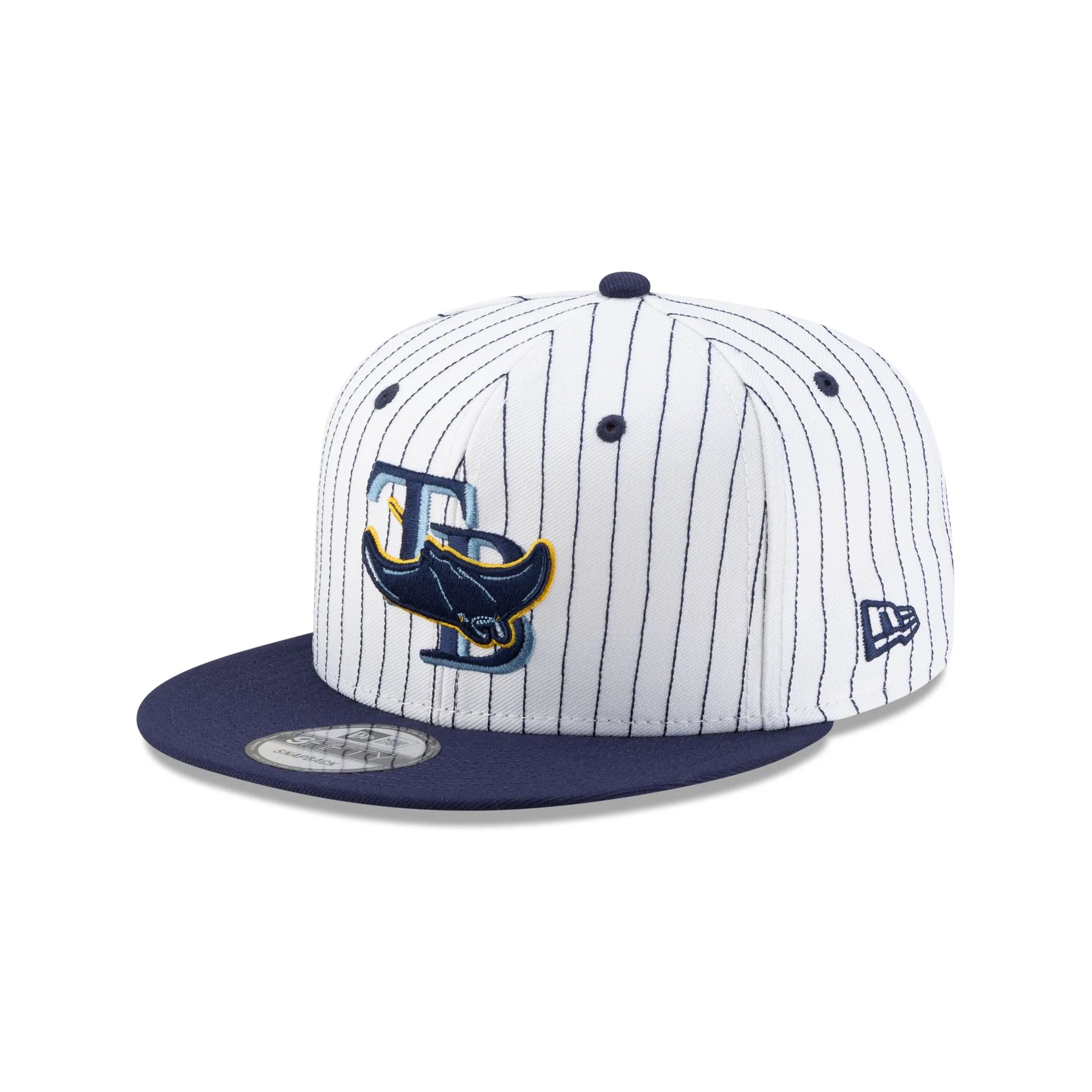 Tampa Bay Rays Deceptor Pinstripe 9FIFTY Snapback Hat - Image 3