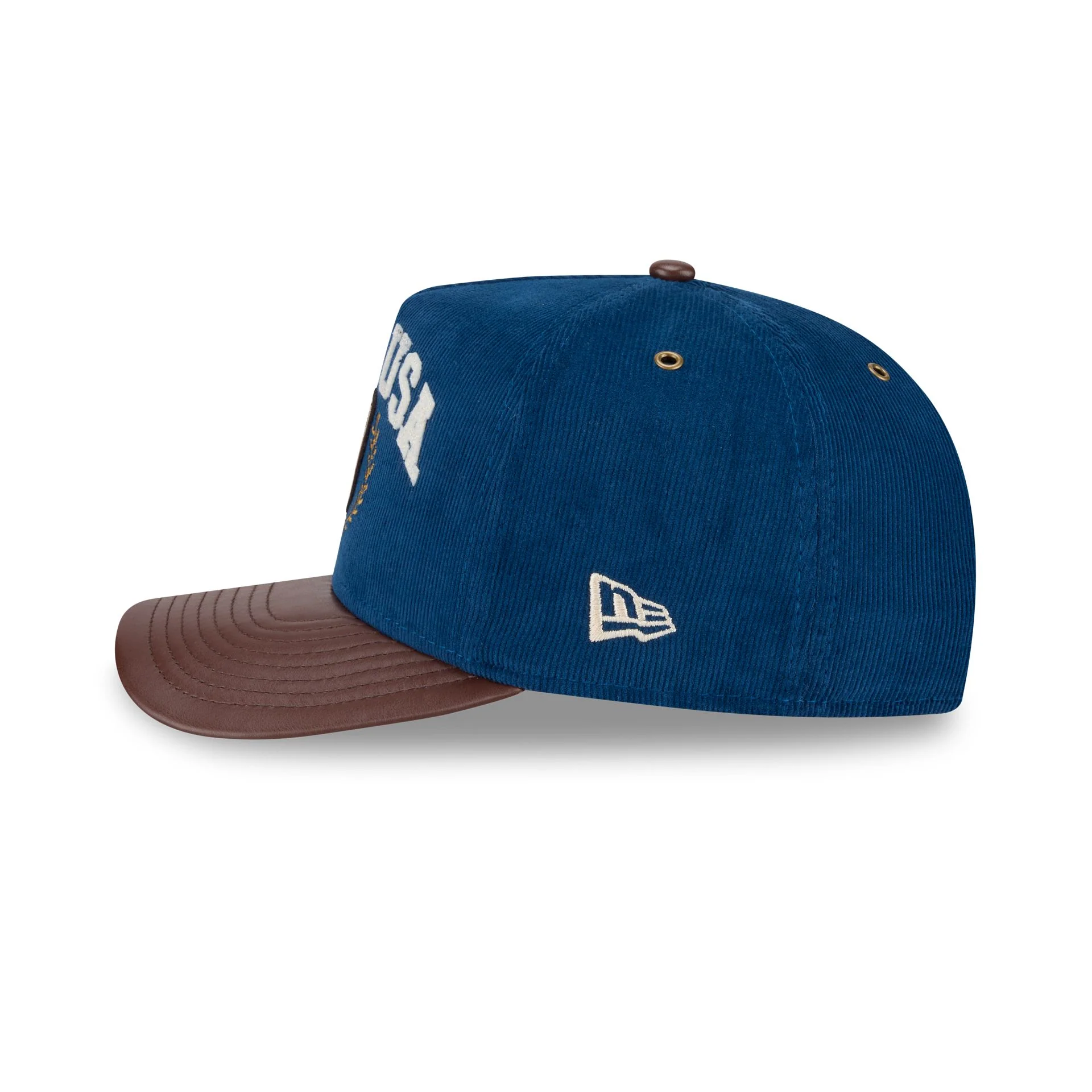 Team USA Cord Faux Leather 9FIFTY A-Frame Snapback Hat - Image 4