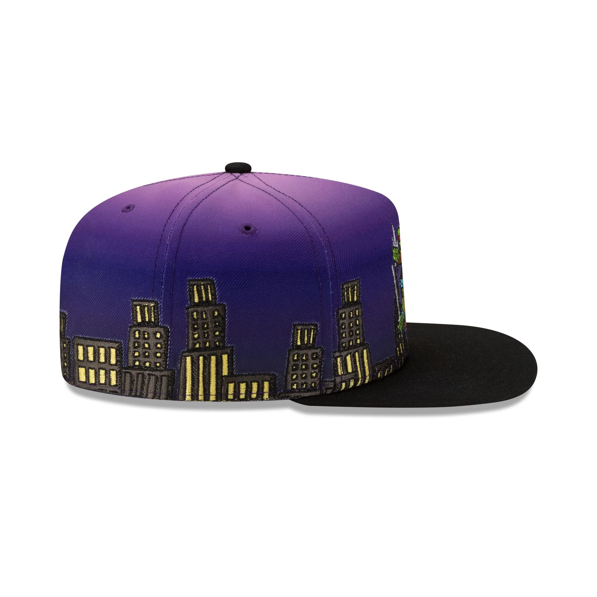 Teenage Mutant Ninja Turtles Night Cityscape 59FIFTY A-Frame Fitted Hat - Image 5