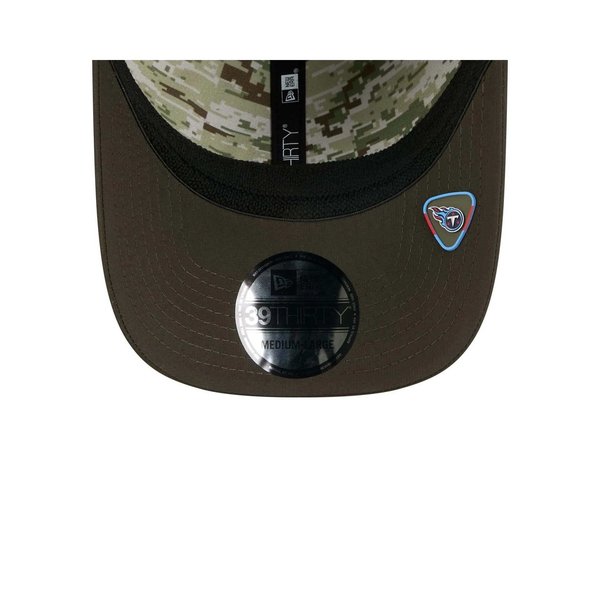 Tennessee Titans 2025 Salute to Service 39THIRTY Stretch Fit Hat - Image 7