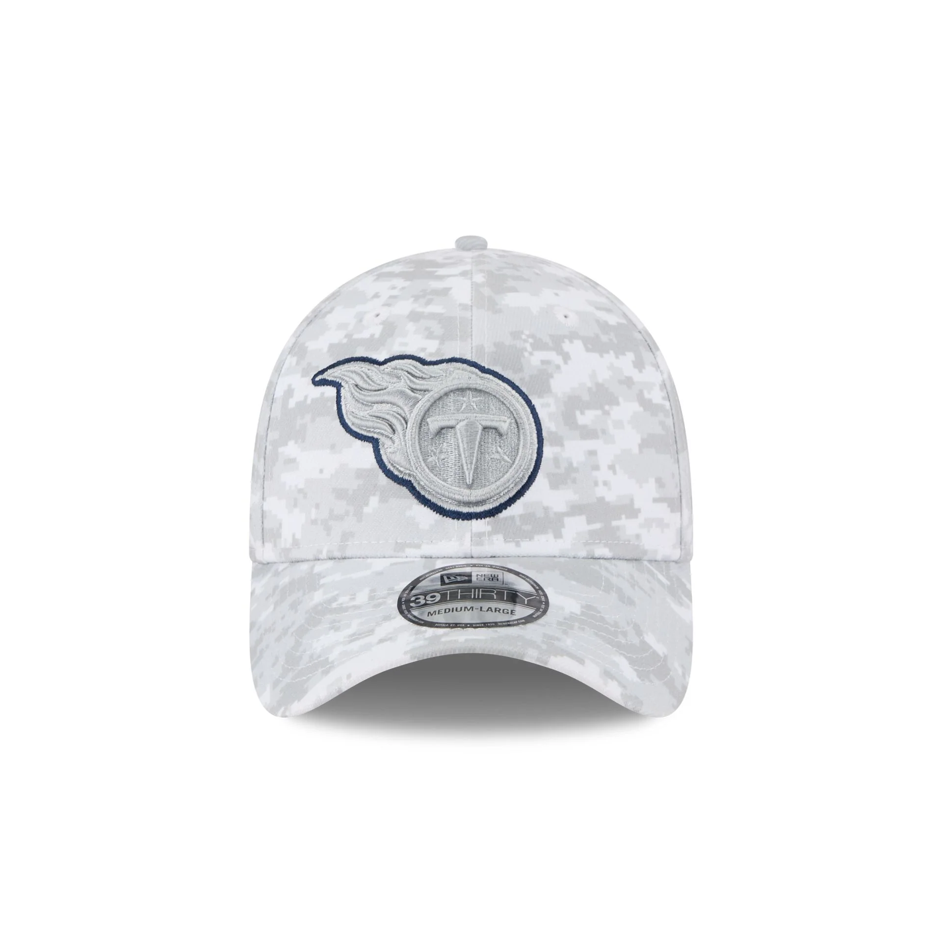 Tennessee Titans 2025 Salute to Service Fan Gear 39THIRTY Stretch Fit Hat - Image 2
