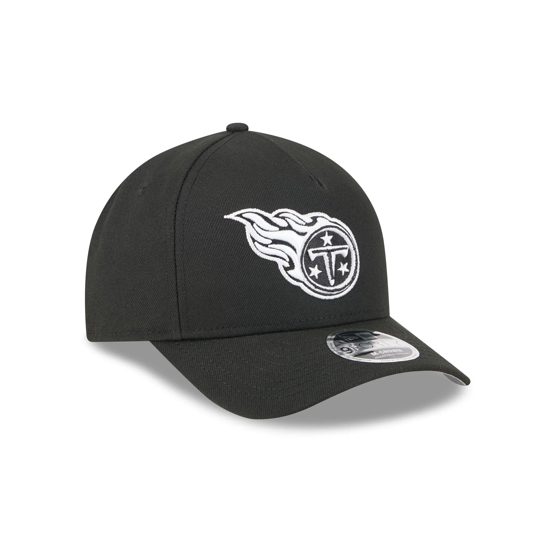 Tennessee Titans Black & White 9FORTY M-Crown A-Frame Snapback Hat - Image 3