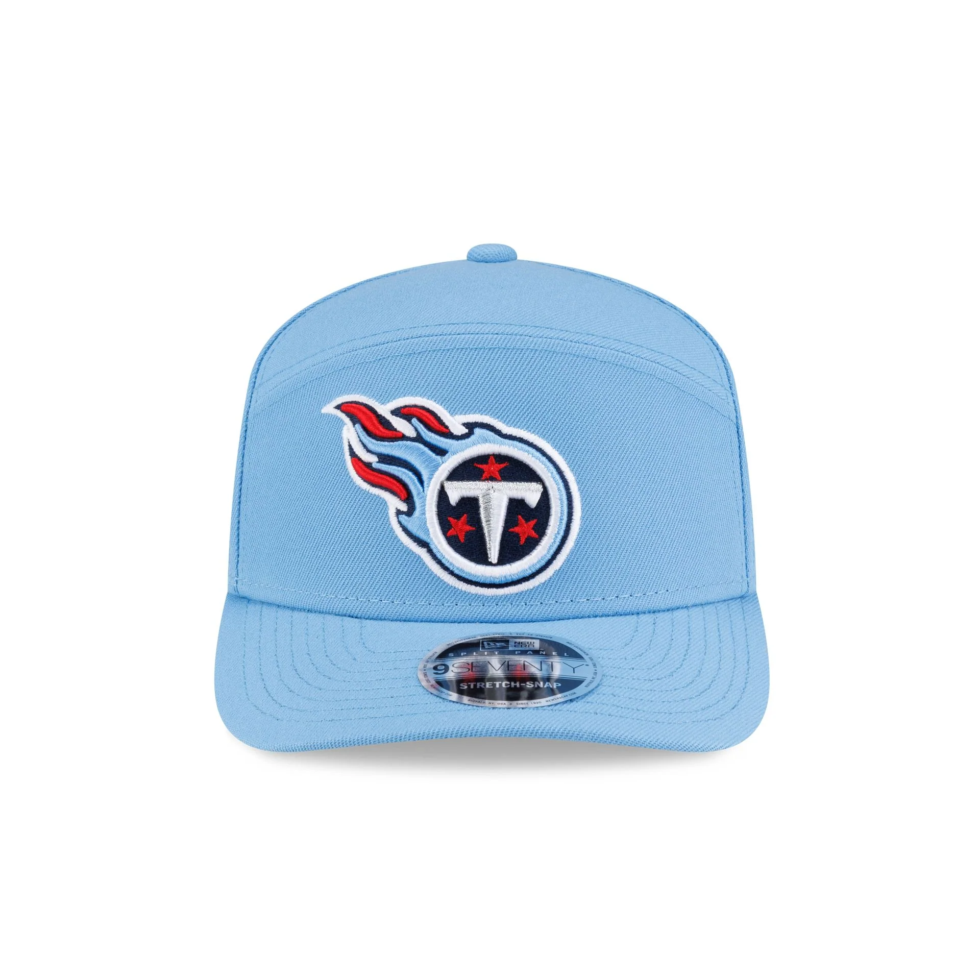 Tennessee Titans Poly Split Panel 9SEVENTY Stretch-Snap Hat - Image 2