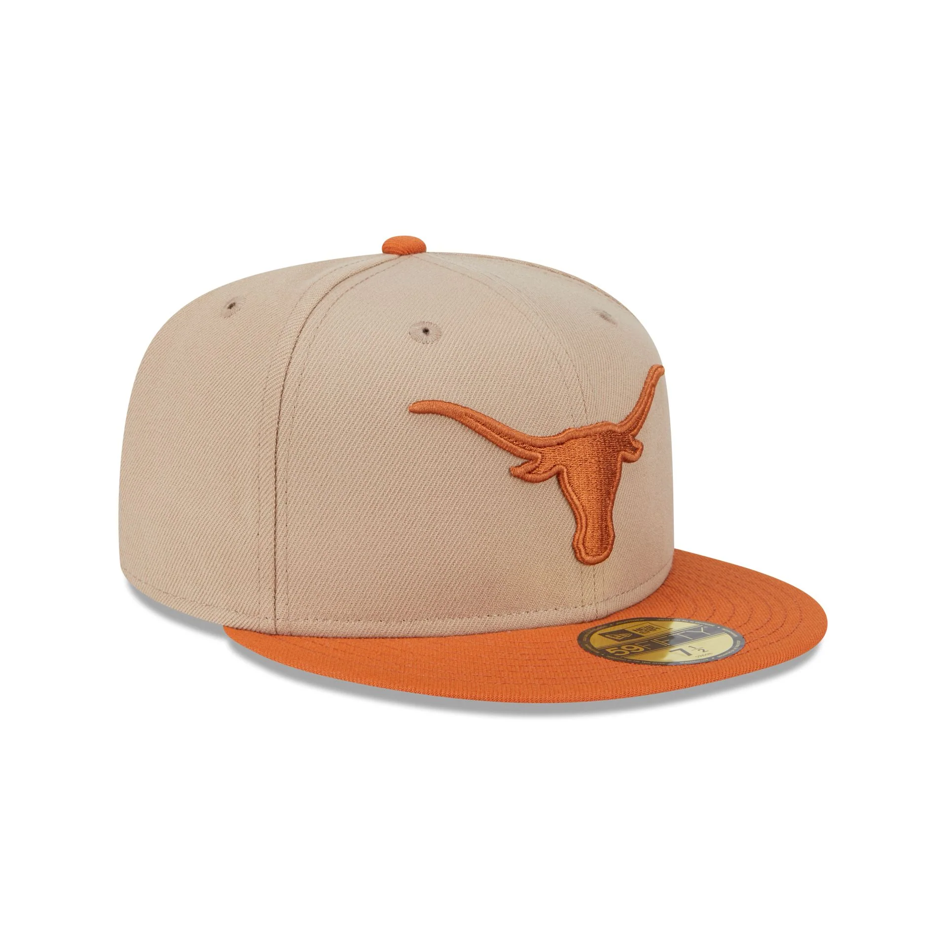 Texas Longhorns Camel 59FIFTY Fitted Hat - Image 3