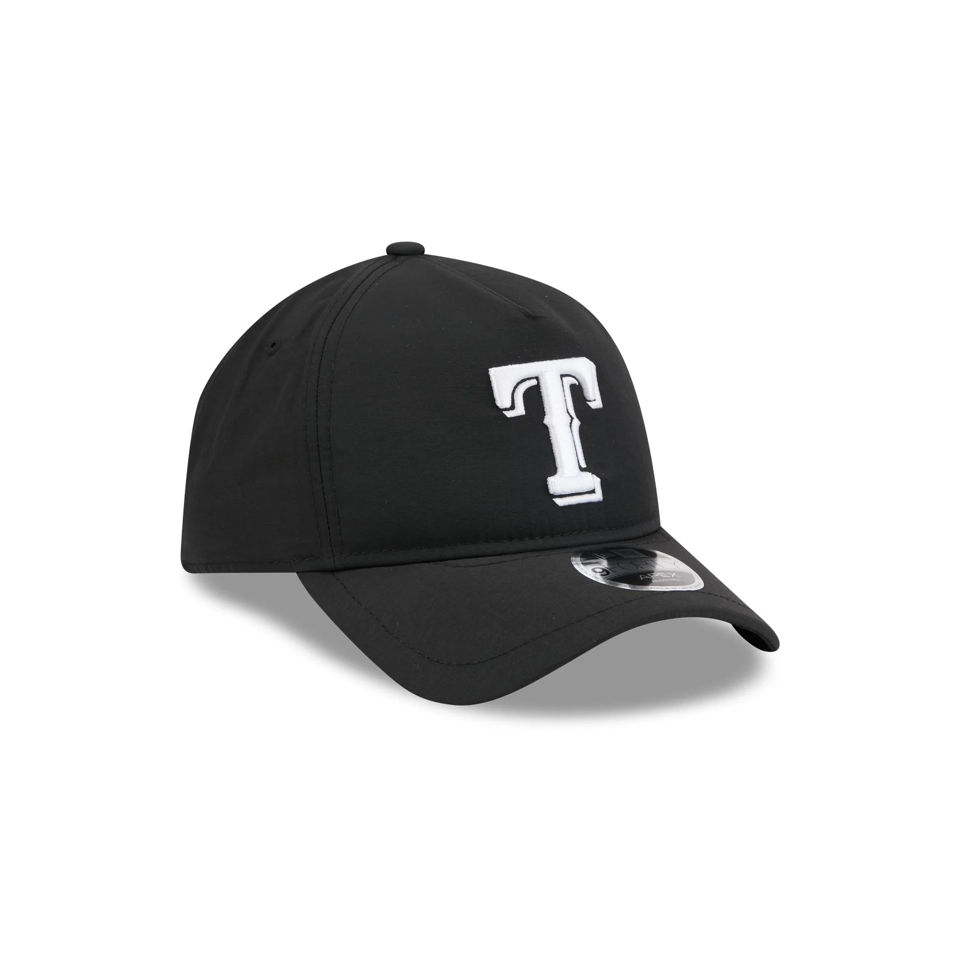 Texas Rangers Black 9FORTY APEX Snapback Hat - Image 3