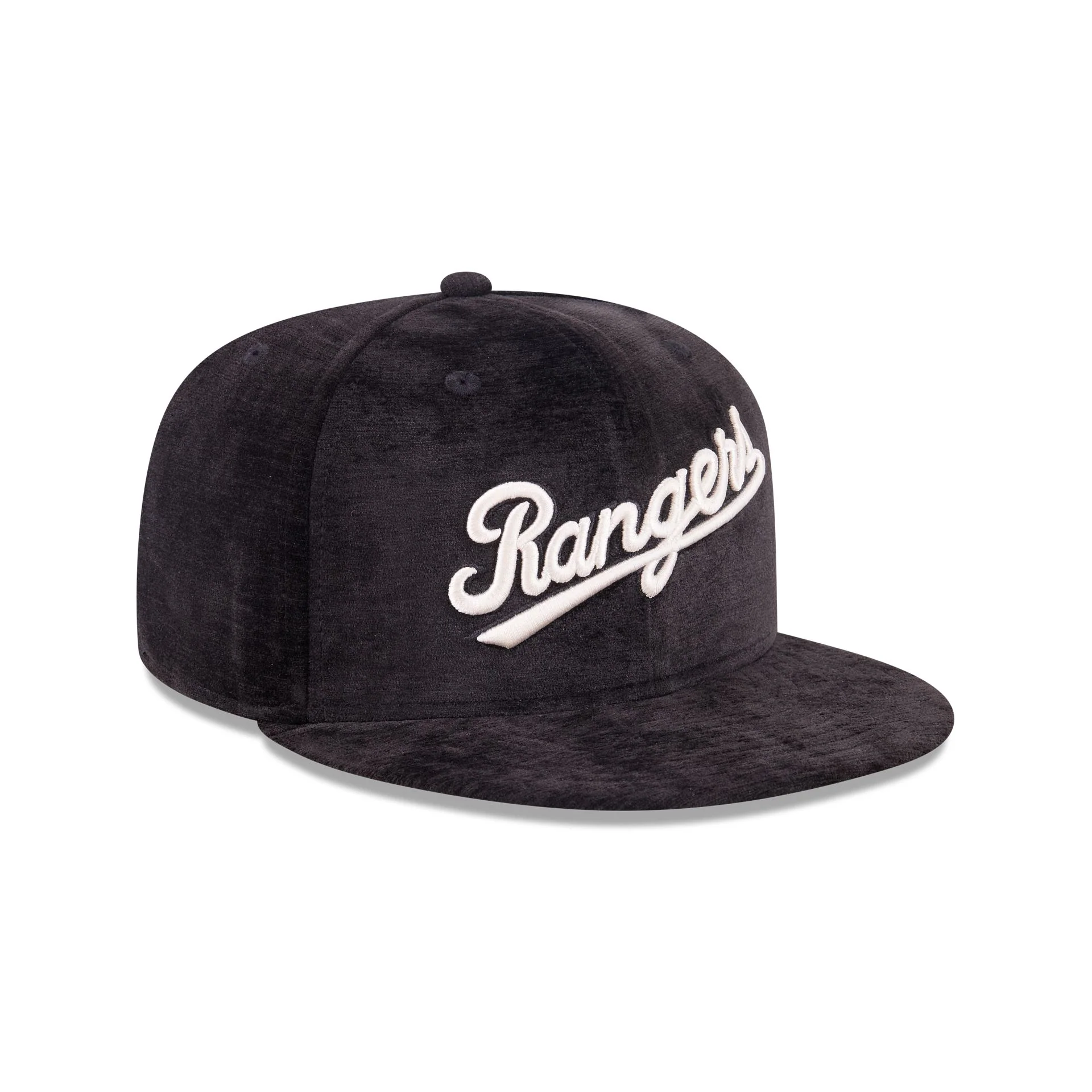 Texas Rangers Black Velvet 59FIFTY Fitted Hat - Image 3