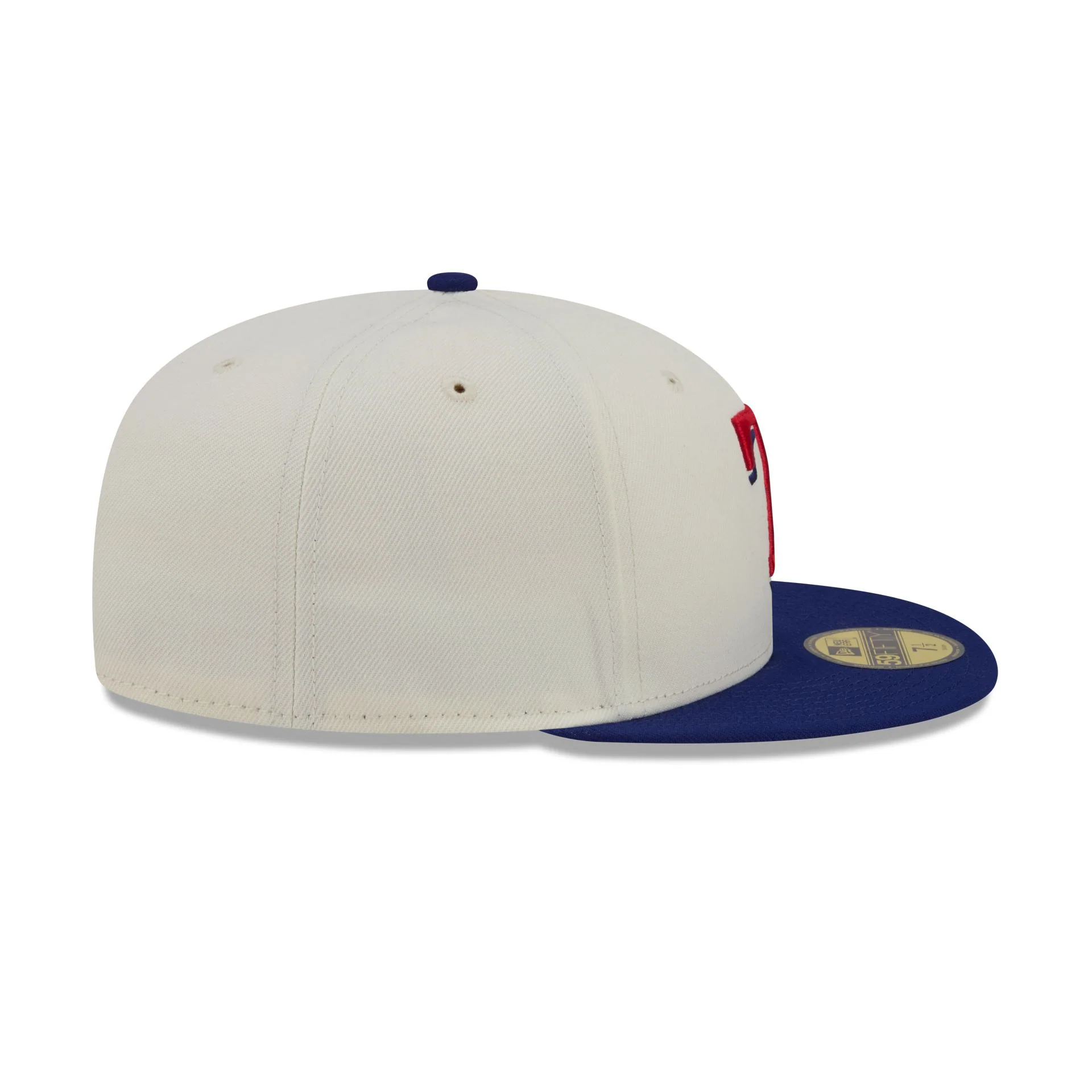 Texas Rangers Chrome White Basic 59FIFTY Fitted Hat - Image 5
