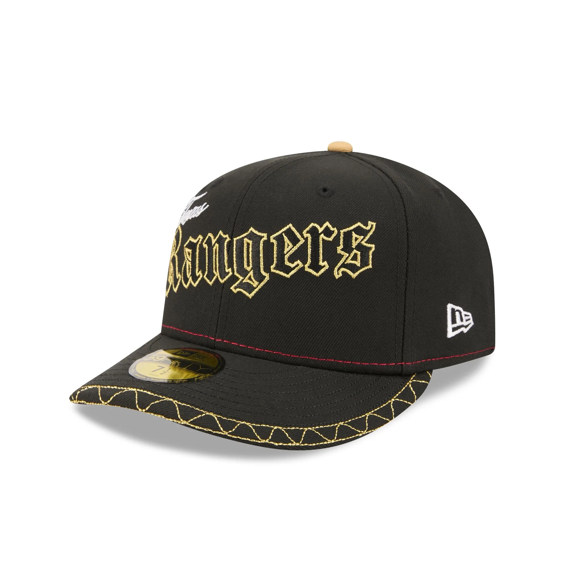 Texas Rangers Cinco de Mayo Black 59FIFTY Fitted Hat - Image 3