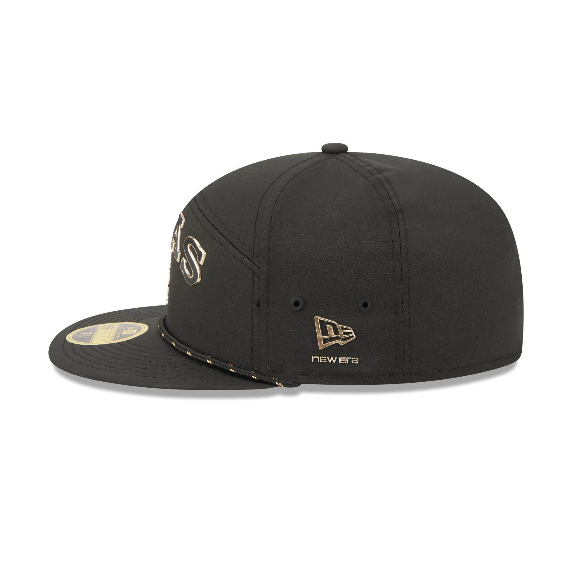 Texas Rangers Gold Logo Rope Split Panel 59FIFTY Fitted Hat - Image 4