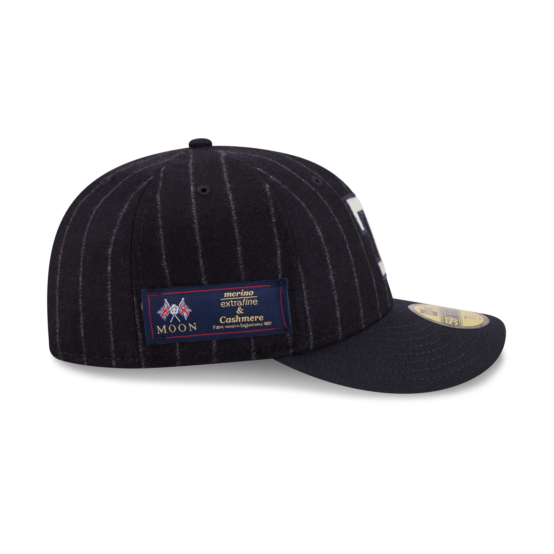 Texas Rangers Pinstripe Merino & Cashmere Moon 59FIFTY Fitted Hat - Image 4