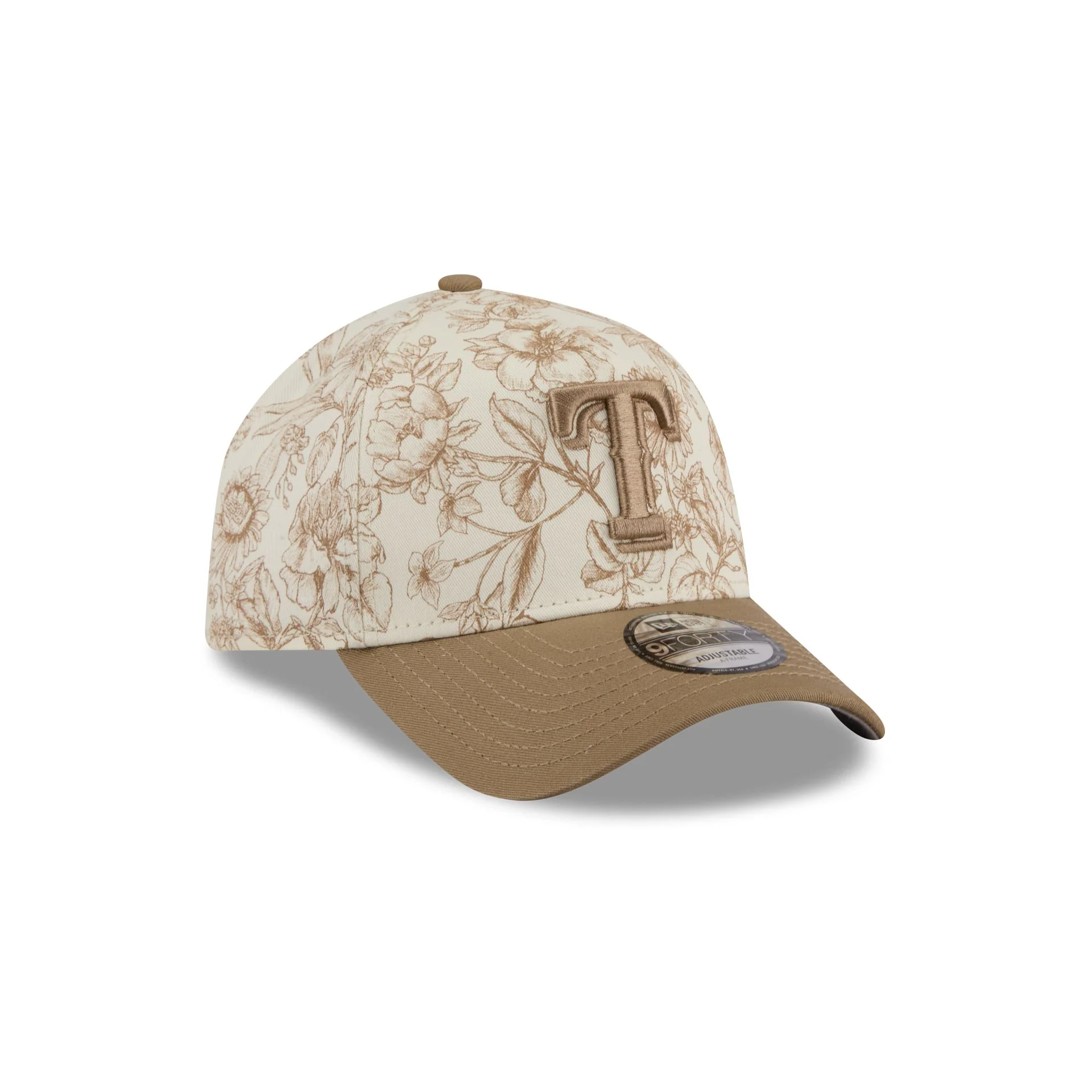 Texas Rangers Spring Floral 9FORTY A-Frame Snapback Hat - Image 3
