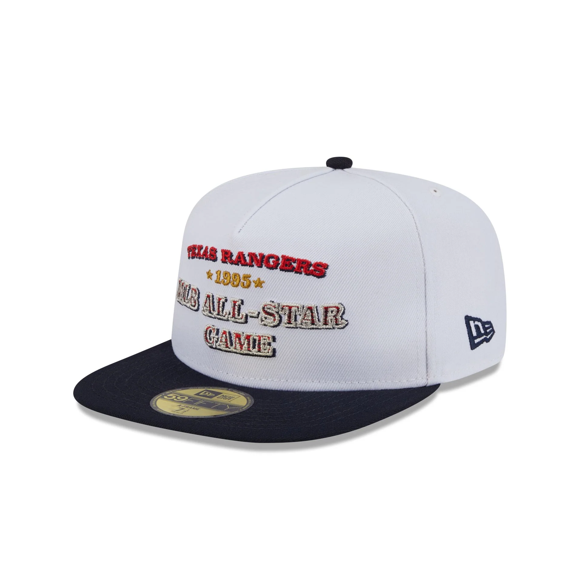 Texas Rangers Summer Derby White 59FIFTY A-Frame Fitted Hat - Image 3