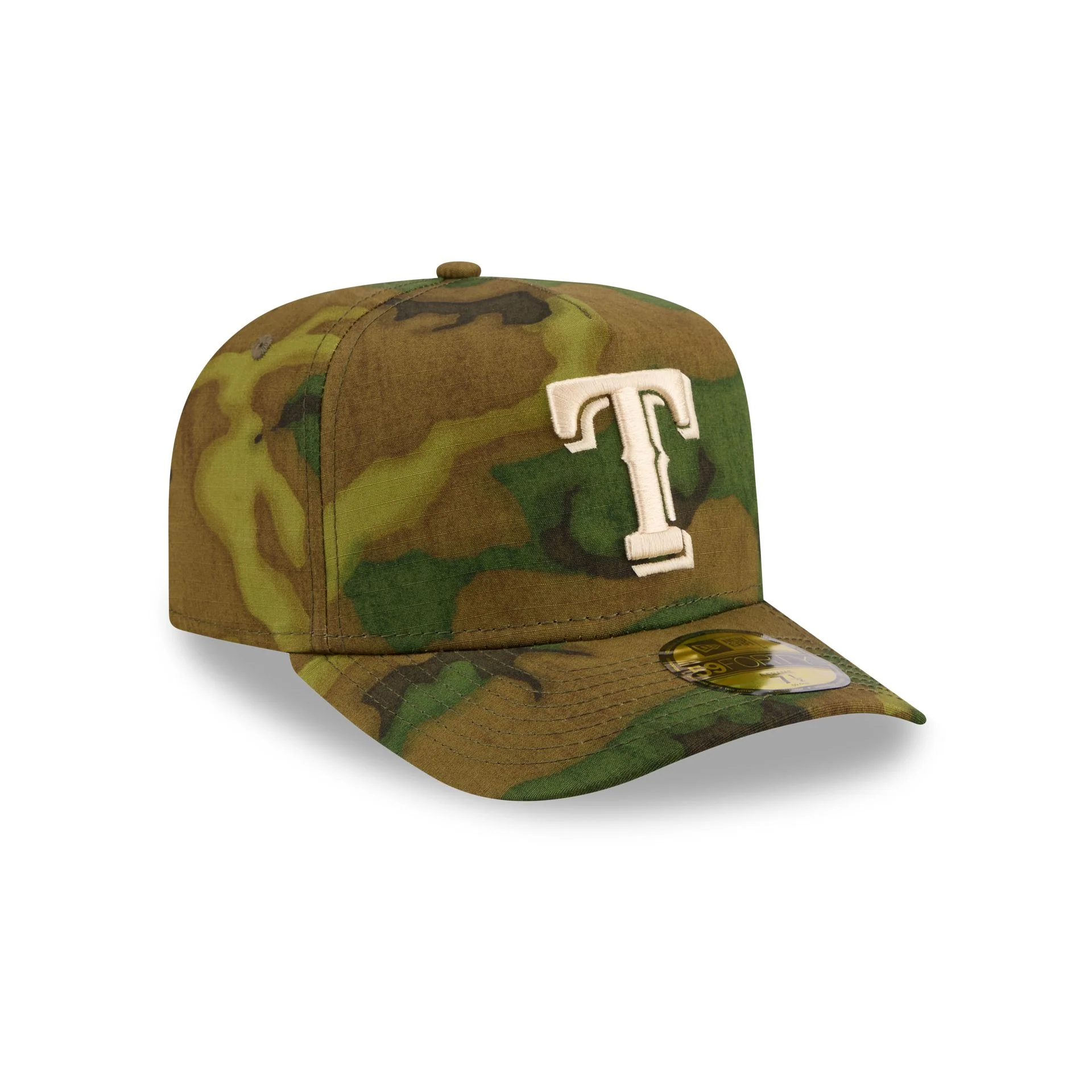 Texas Rangers Three Looms Ripstop Camo 59FORTY A-Frame Fitted Hat - Image 3