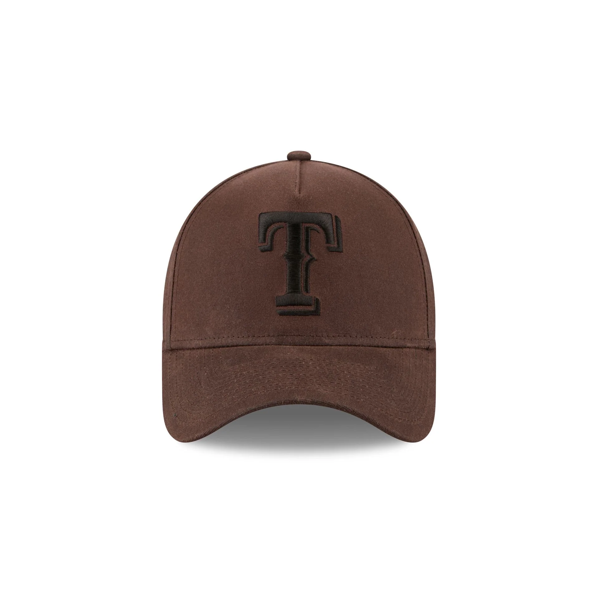 Texas Rangers Waxed Canvas Brown 59FORTY A-Frame Fitted Hat - Image 2