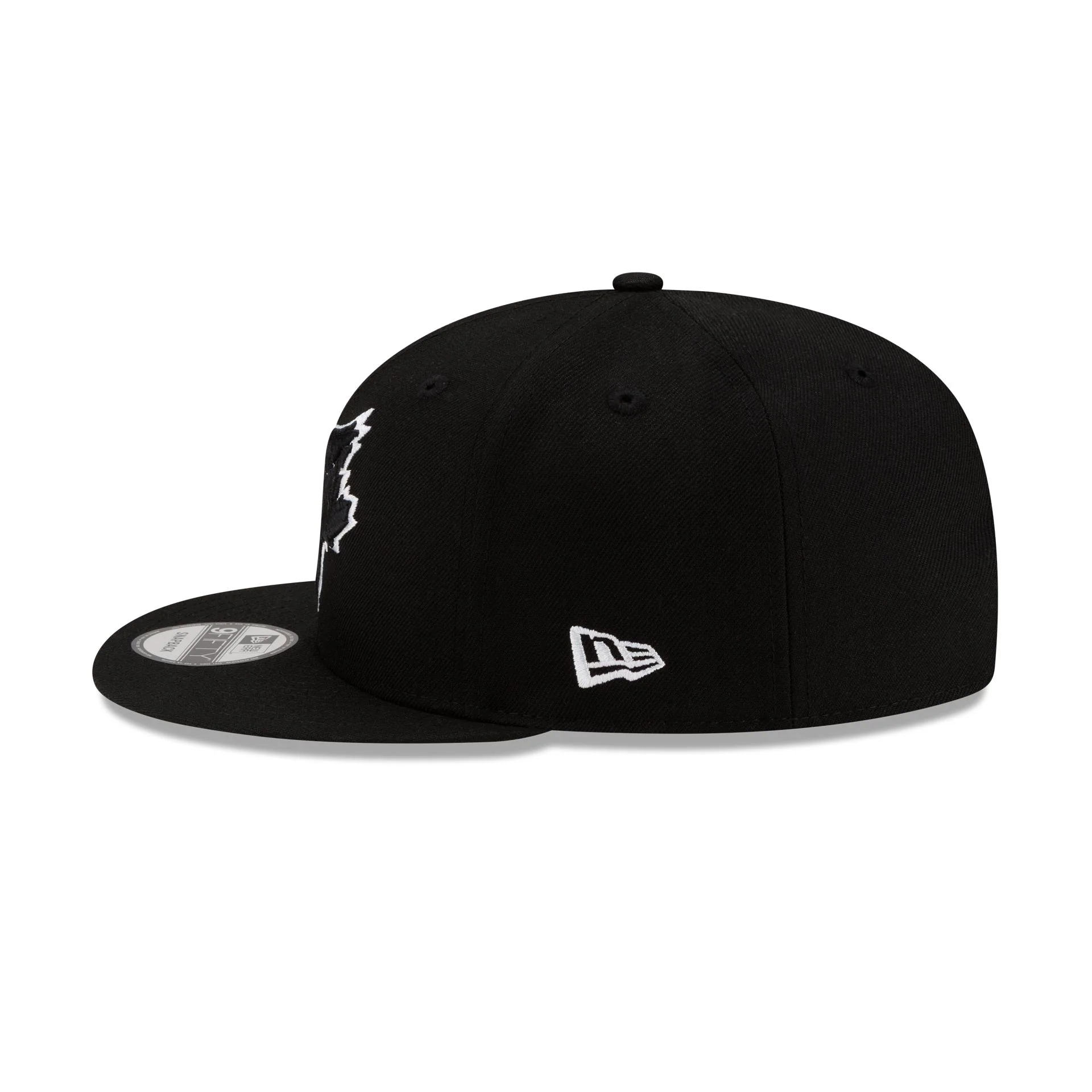 Toronto Blue Jays Basic Black & White 9FIFTY Snapback Hat - Image 4