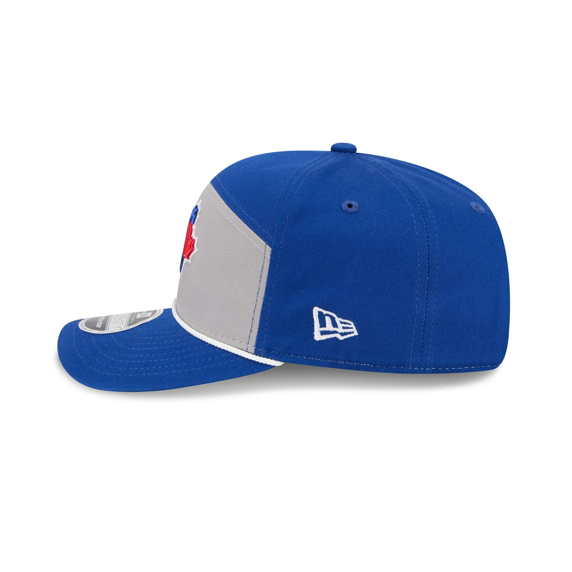 Toronto Blue Jays Split Panel 9SEVENTY Stretch-Snap Hat - Image 4
