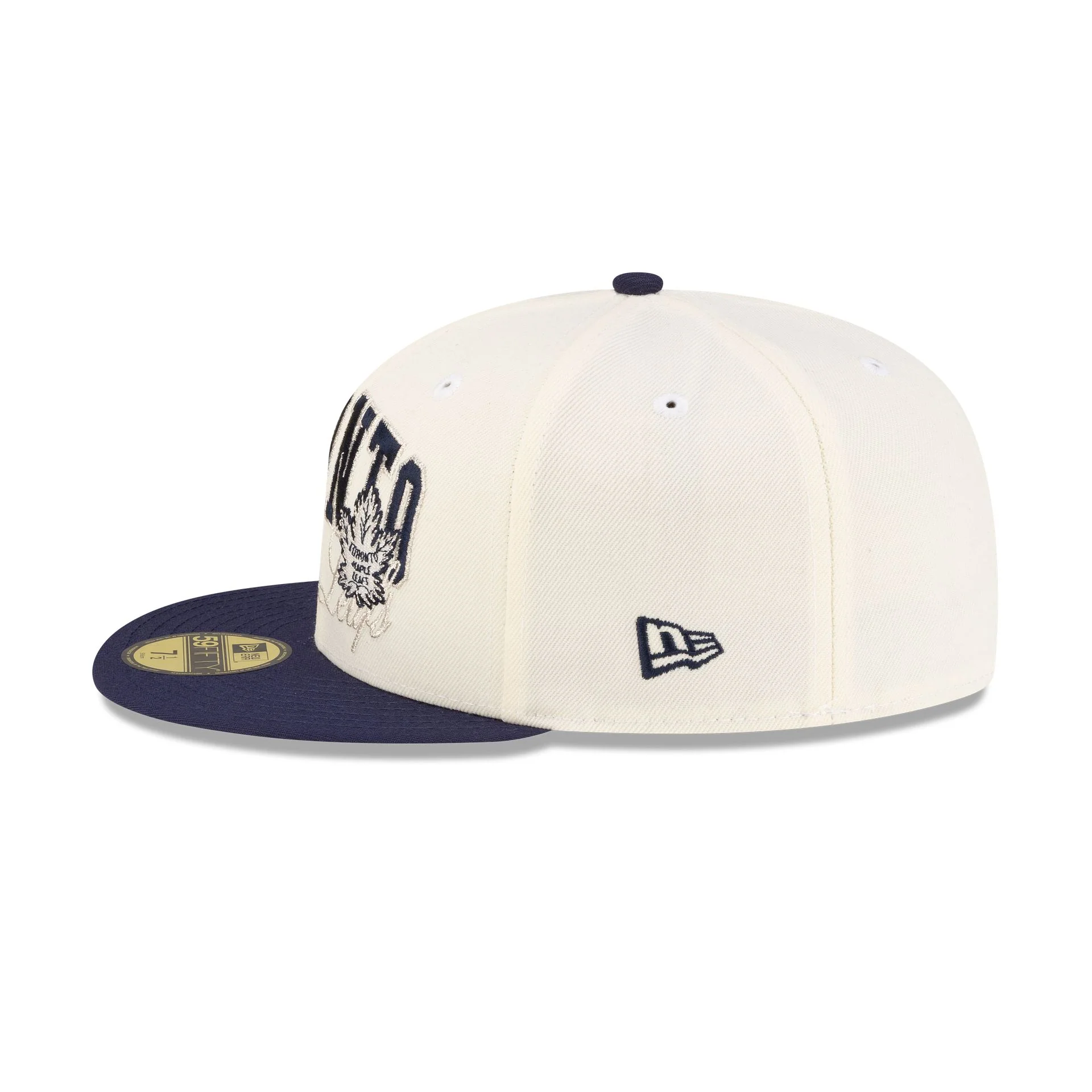 Toronto Maple Leafs Arch Script 59FIFTY Fitted Hat - Image 5
