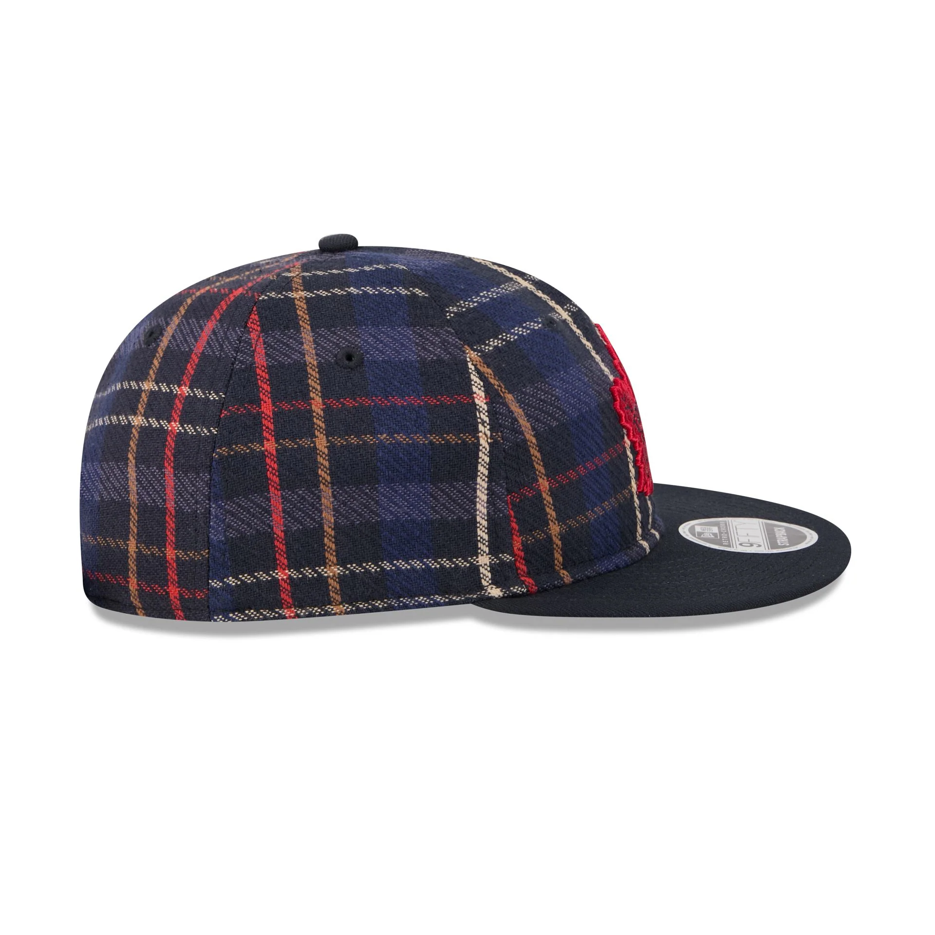 Toronto Maple Leafs Grunge Plaid Retro Crown 9FIFTY Adjustable Hat - Image 5