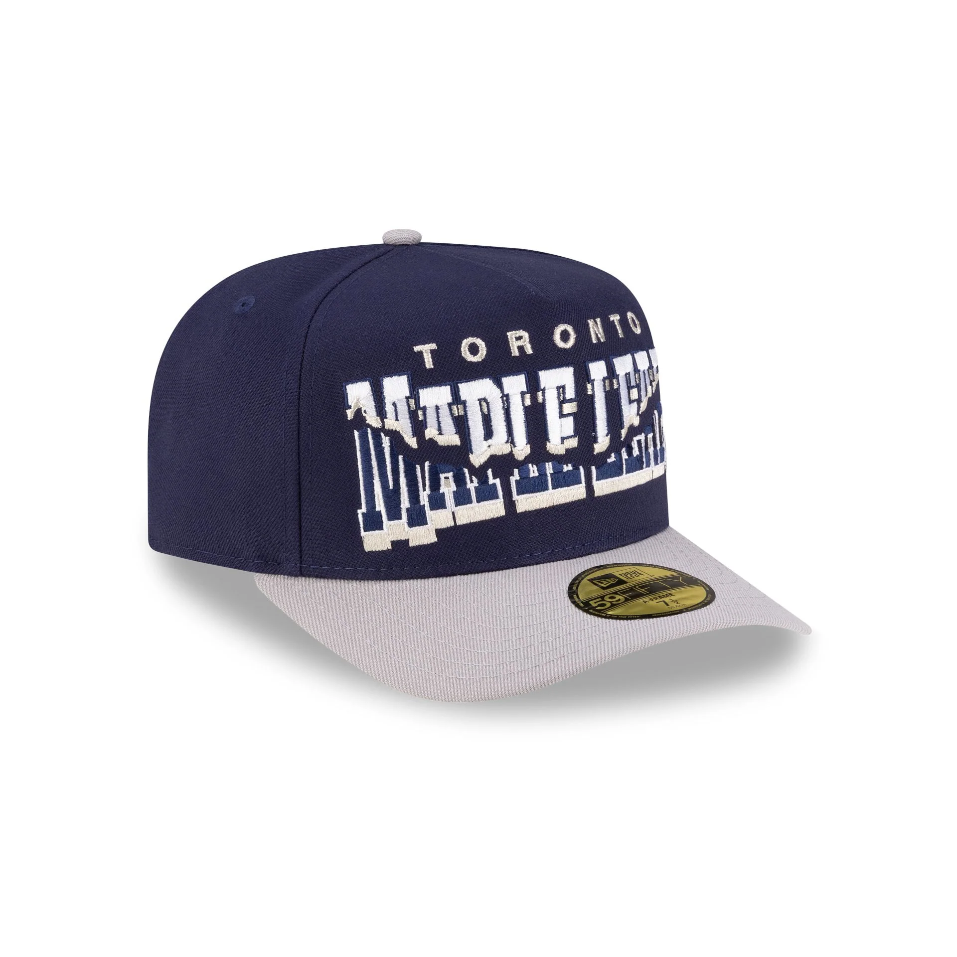 Toronto Maple Leafs Snapped Wordmark 59FIFTY A-Frame Fitted Hat - Image 3