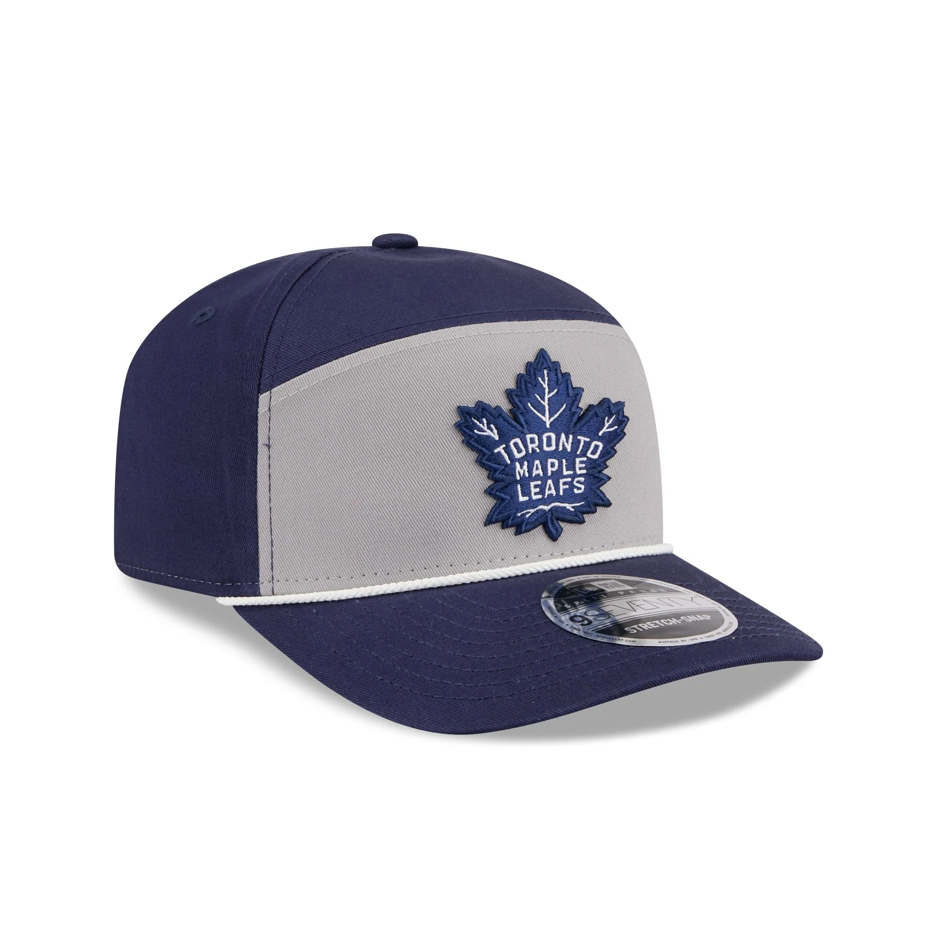 Toronto Maple Leafs Split Panel 9SEVENTY Stretch-Snap Hat - Image 3
