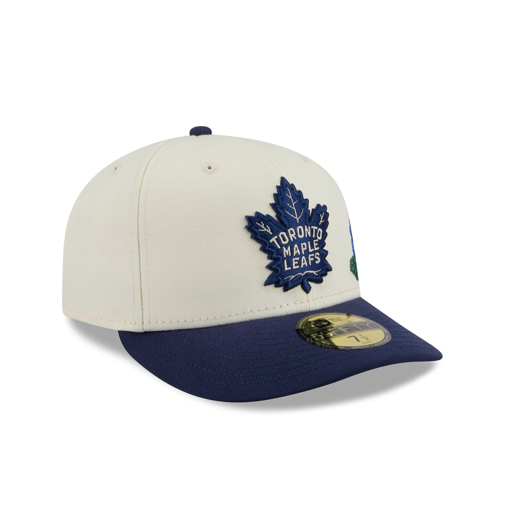 Toronto Maple Leafs Tonal Florals White 59FIFTY Fitted Hat - Image 3