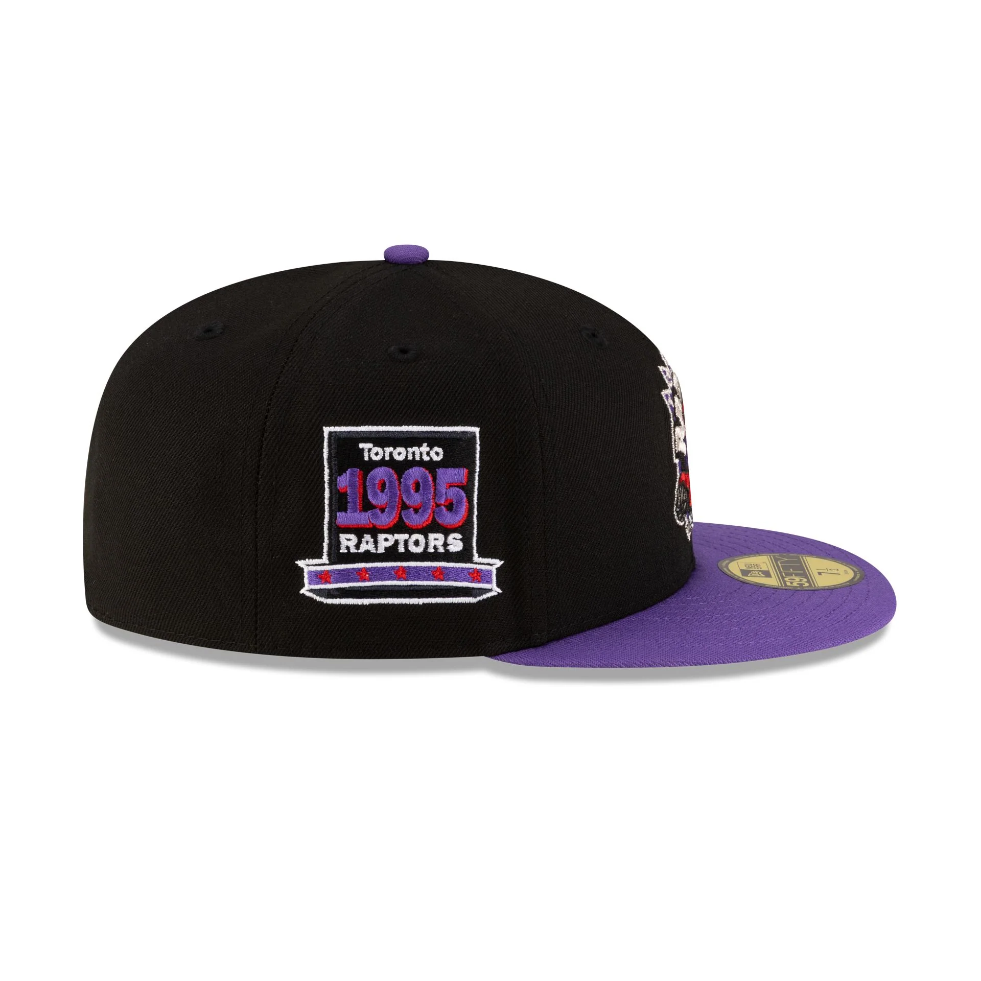 Toronto Raptors 1995-2008 Hardwood Classics Black 59FIFTY Fitted Hat - Image 4