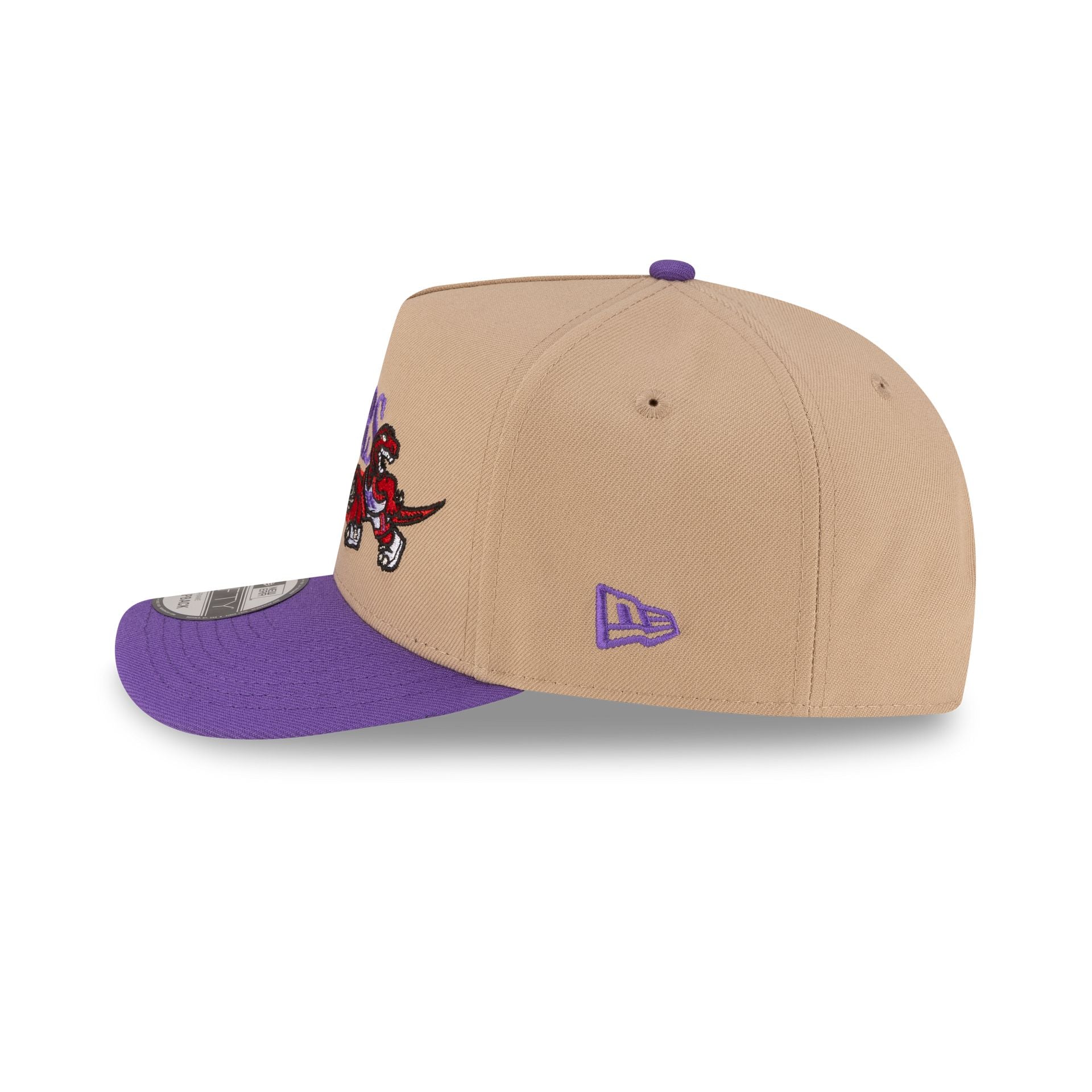 Toronto Raptors 1995-2008 Hardwood Classics Liner Camel 9FIFTY A-Frame Snapback Hat - Image 5