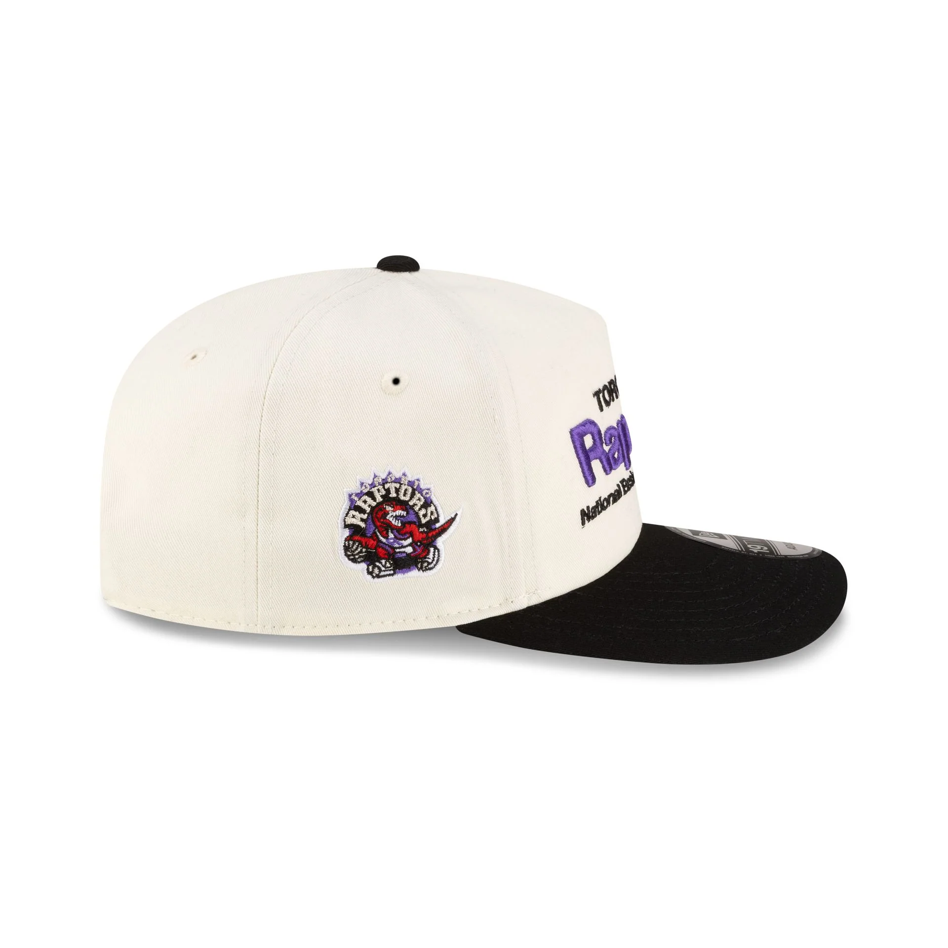 Toronto Raptors 1995-2008 Hardwood Classics Sign Stack Chrome White 19TWENTY Adjustable Hat - Image 4