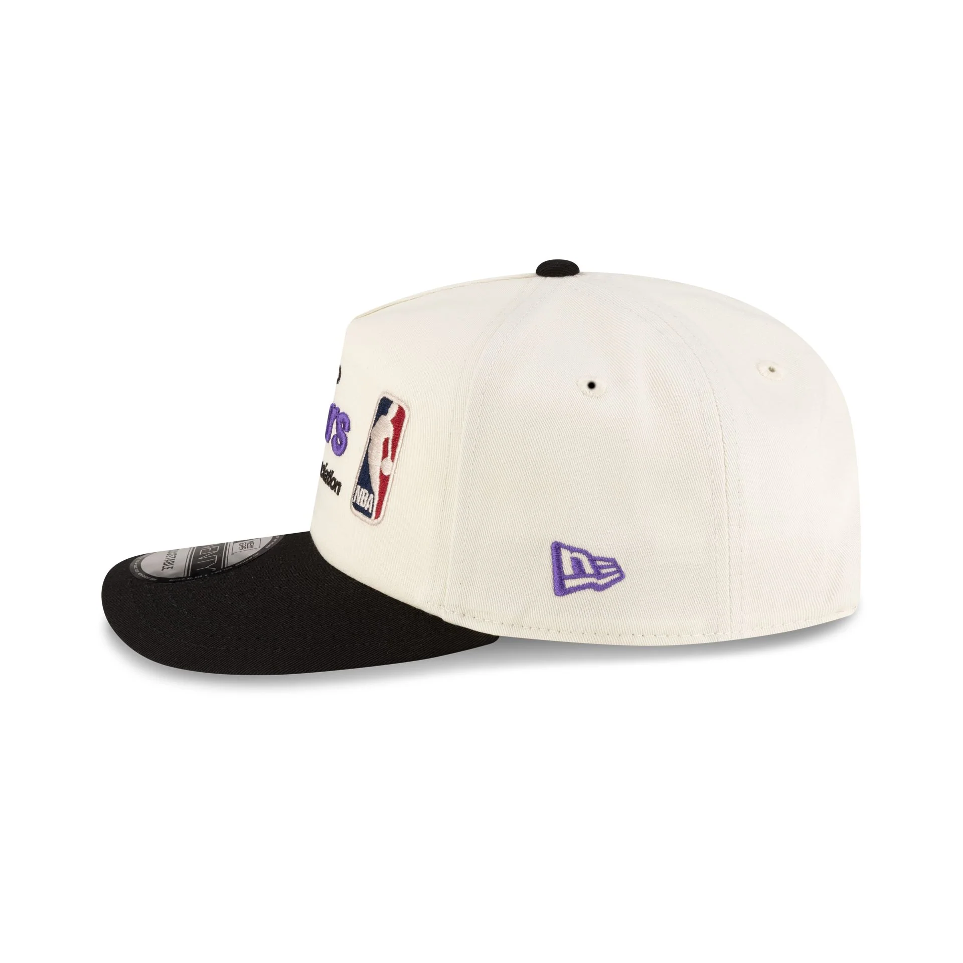 Toronto Raptors 1995-2008 Hardwood Classics Sign Stack Chrome White 19TWENTY Adjustable Hat - Image 5
