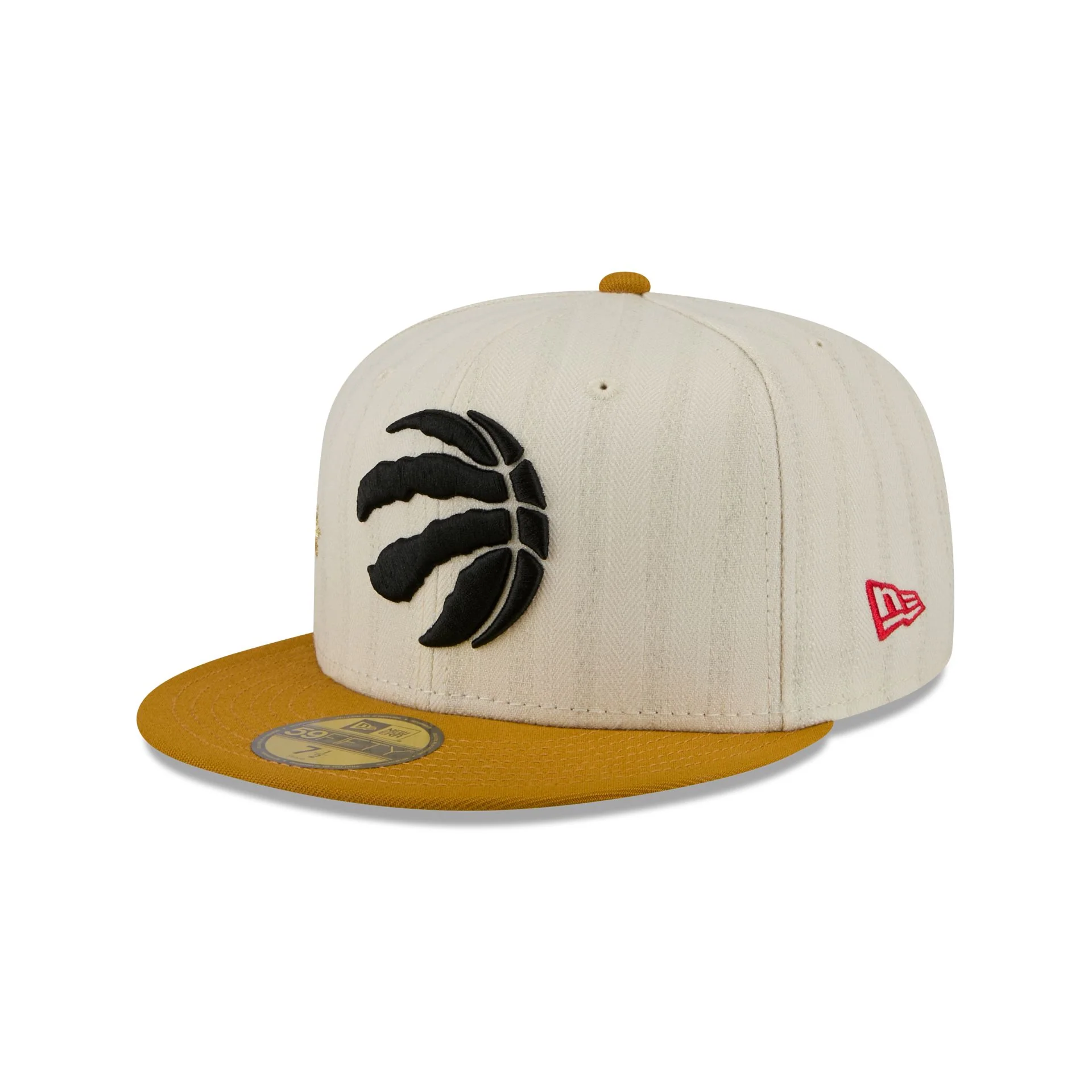 Toronto Raptors Chrome Herringbone 59FIFTY Fitted Hat - Image 3