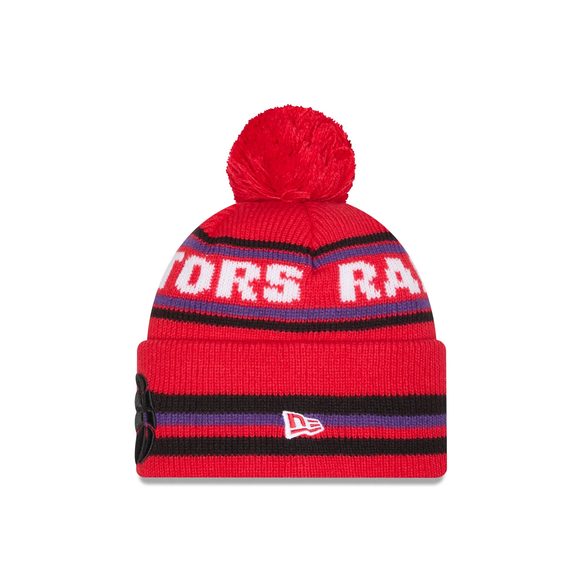 Toronto Raptors Classic Pom Knit Hat - Image 2