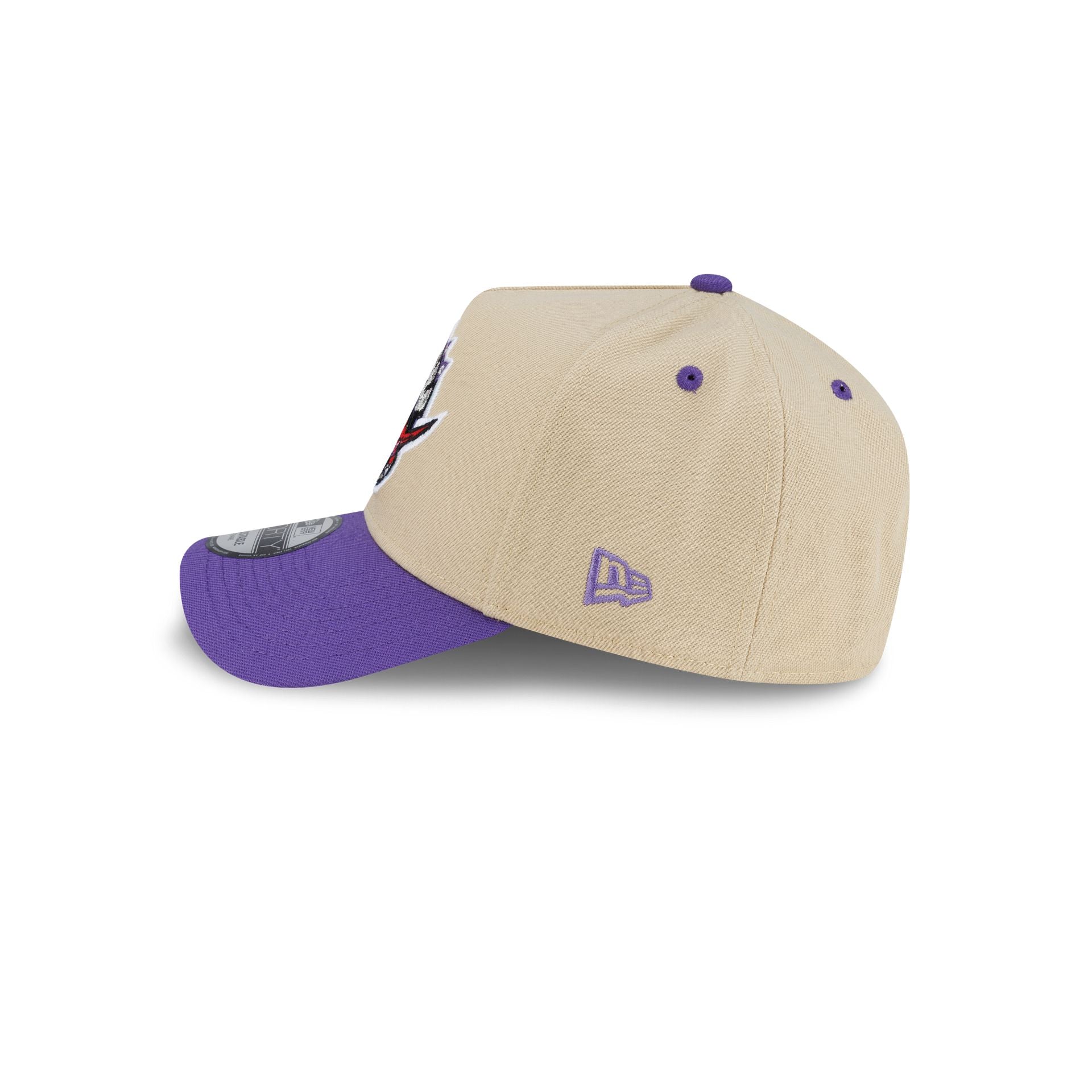 Toronto Raptors Hardwood Classics 2000s Gold 9FORTY A-Frame Snapback Hat - Image 4