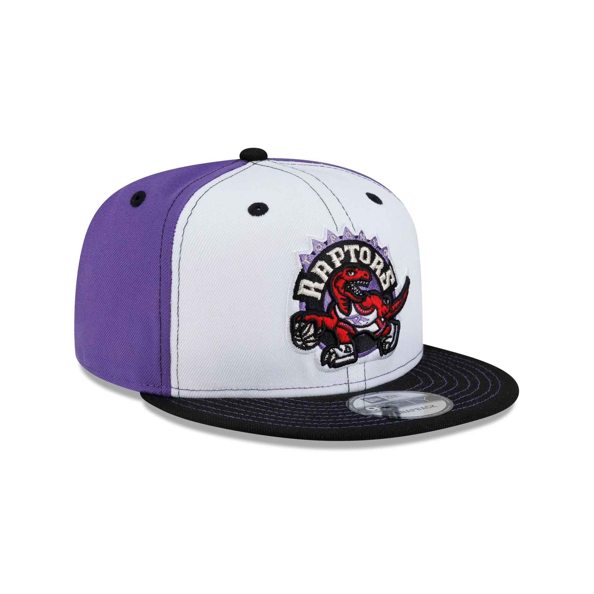 Toronto Raptors Hardwood Classics 2000s White Stitch 9FIFTY Snapback Hat - Image 3
