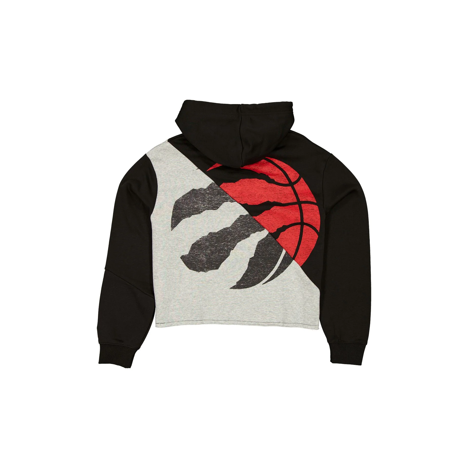 Toronto Raptors Team Split Women's Cropped Hoodie - Image 2
