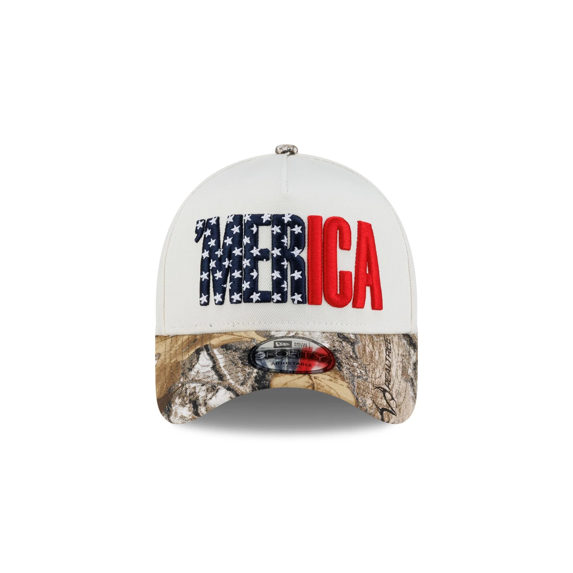 UFC 'Merica Chrome White 9FORTY A-Frame Snapback Hat - Image 2
