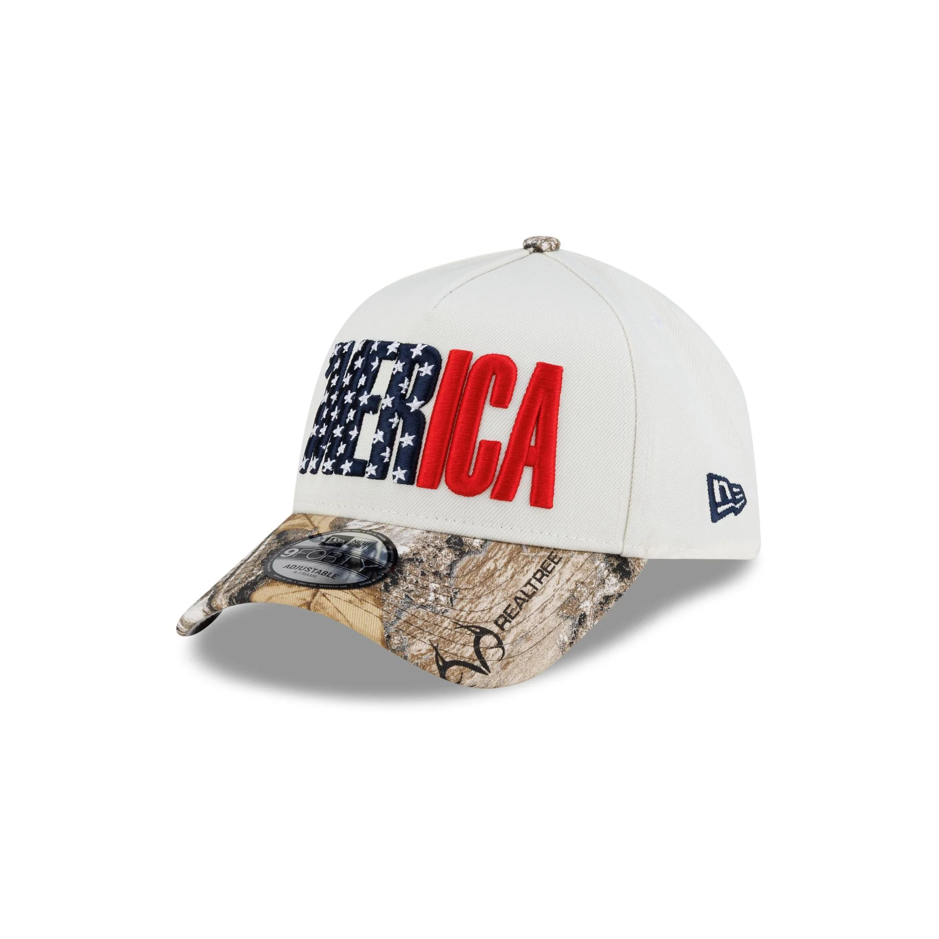 UFC 'Merica Chrome White 9FORTY A-Frame Snapback Hat - Image 3