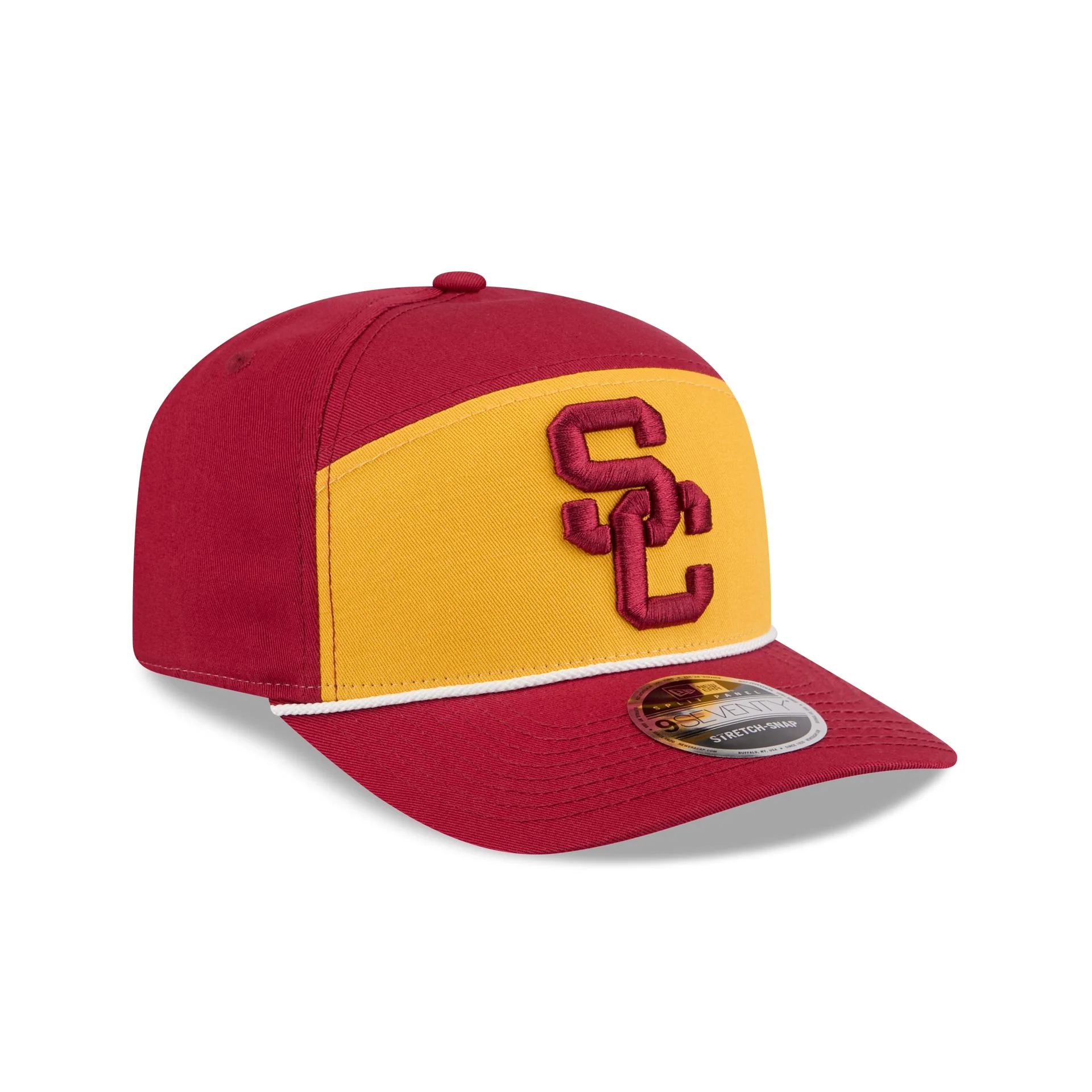 USC Trojans Split Panel 9SEVENTY Stretch-Snap Hat - Image 3