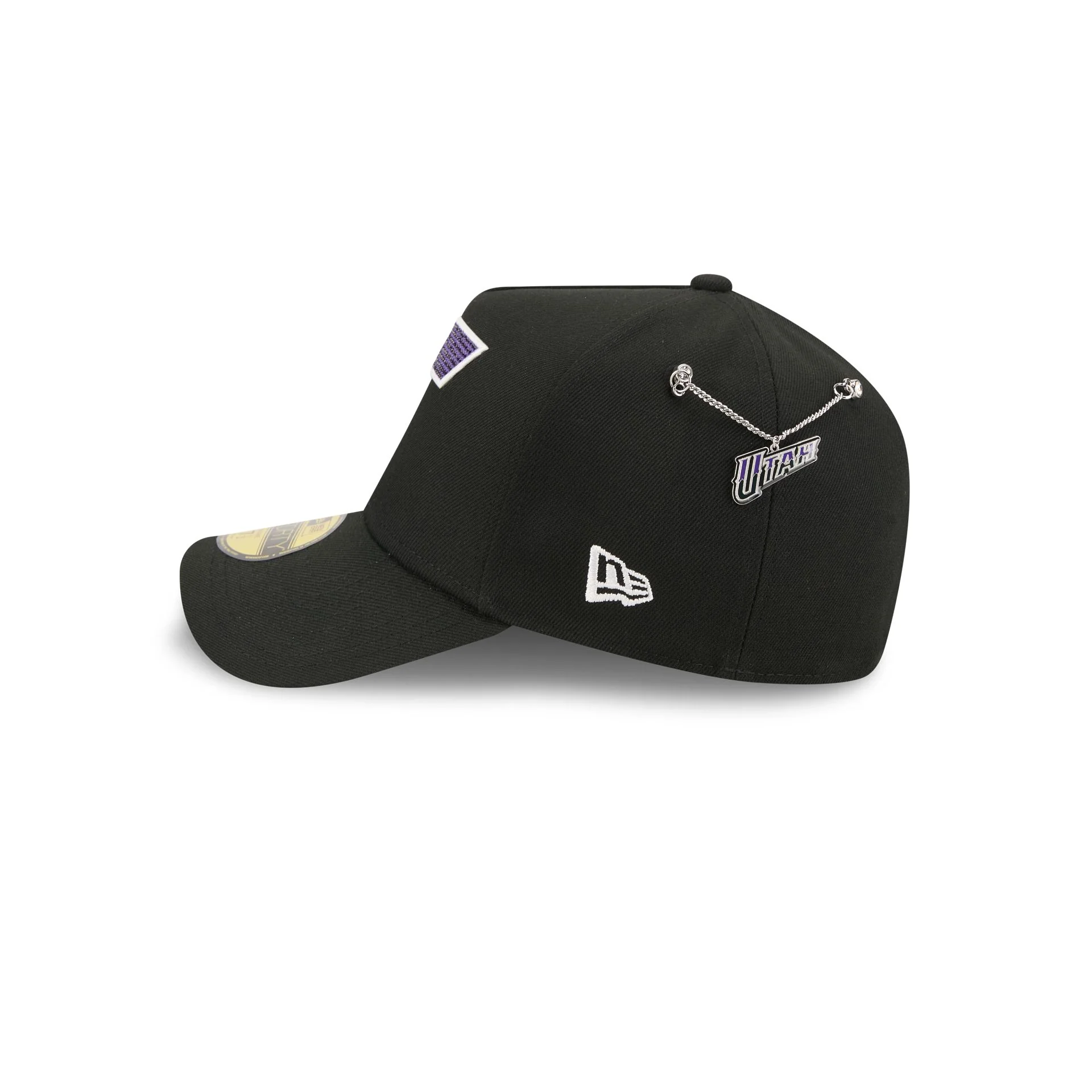 Utah Jazz 2026 Draft Black 59FORTY A-Frame Fitted Hat - Image 4
