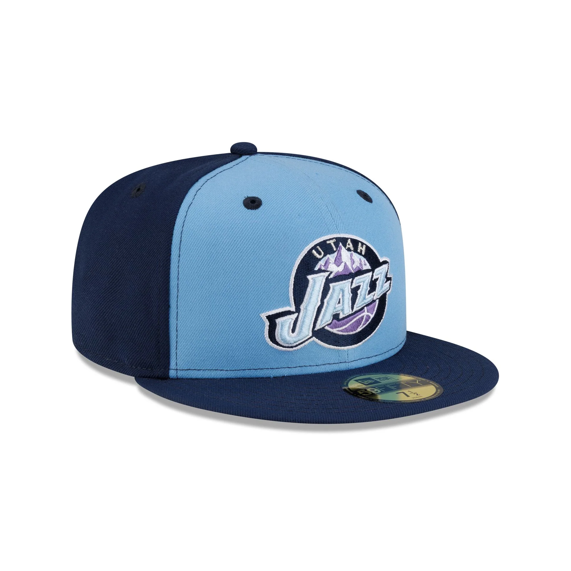 Utah Jazz Hardwood Classics 2000s 59FIFTY Fitted Hat - Image 3