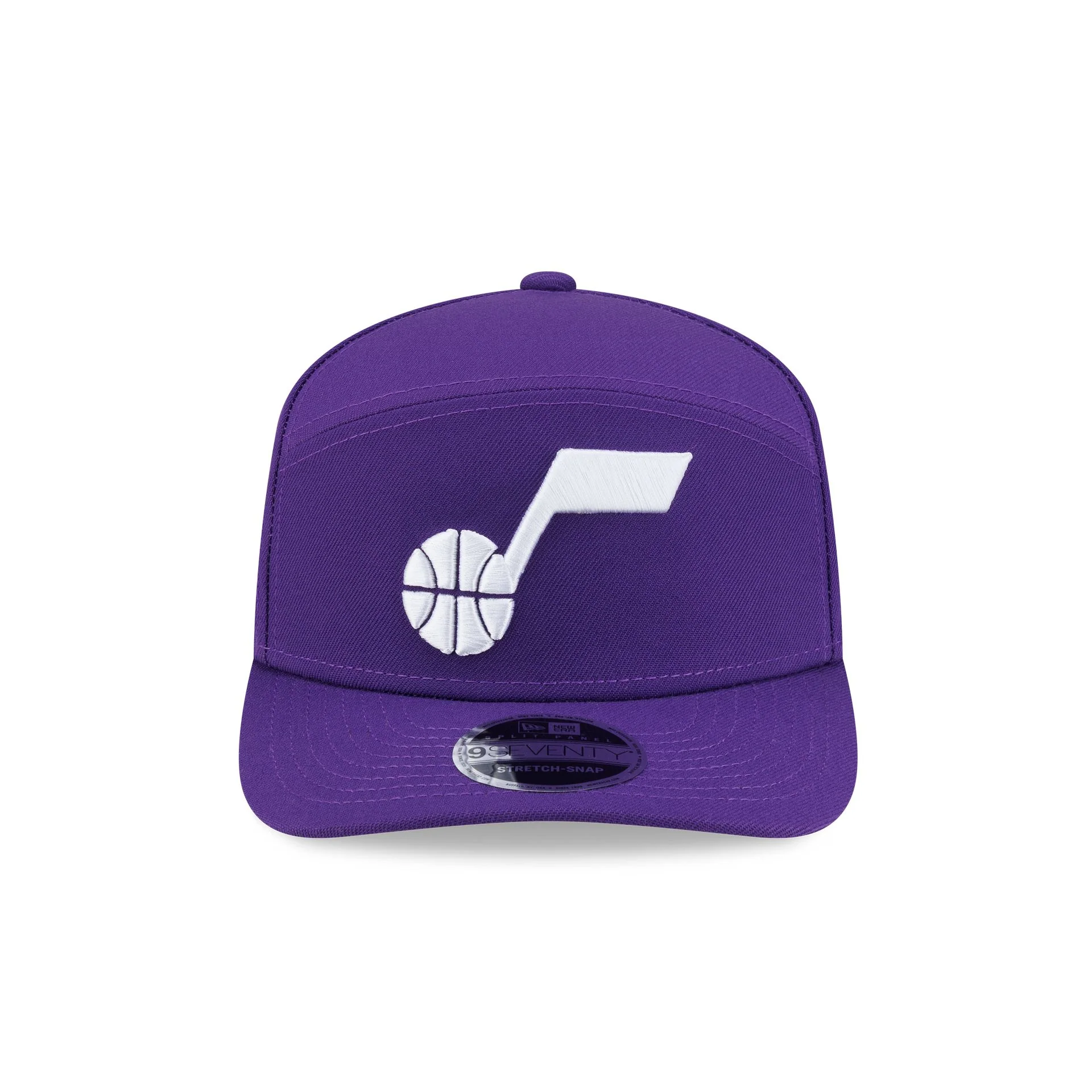 Utah Jazz Poly Split Panel 9SEVENTY Stretch-Snap Hat - Image 2