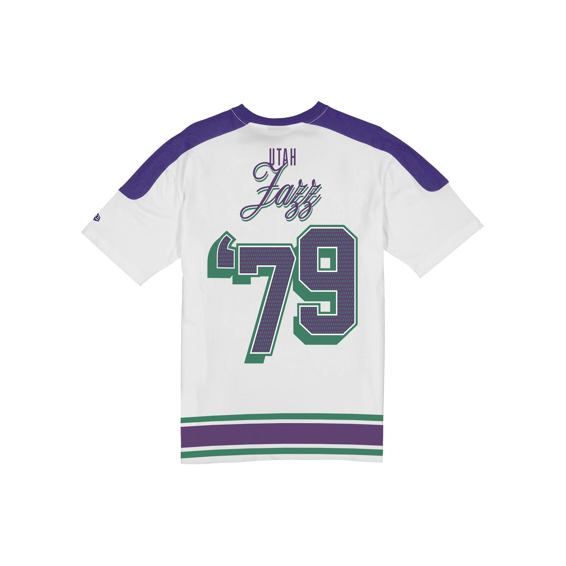 Utah Jazz Sport Classics Vintage White T-Shirt - Image 2