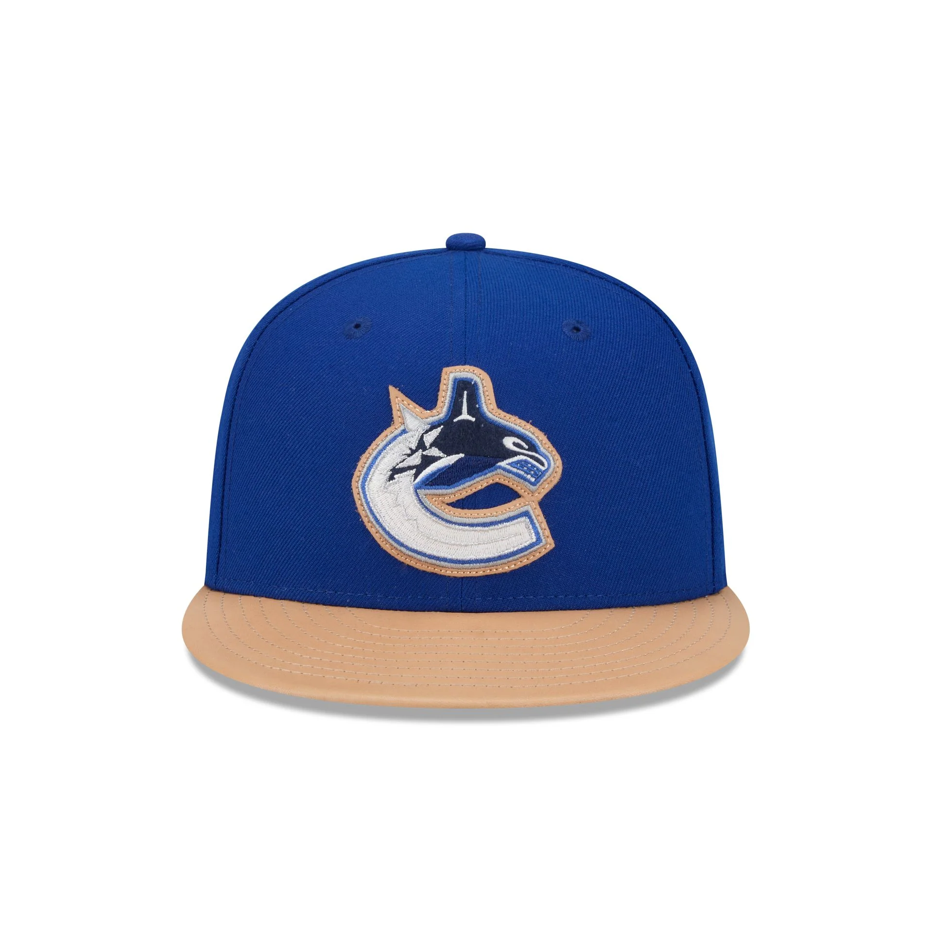Vancouver Canucks Leather Visor 59FIFTY Fitted Hat - Image 2
