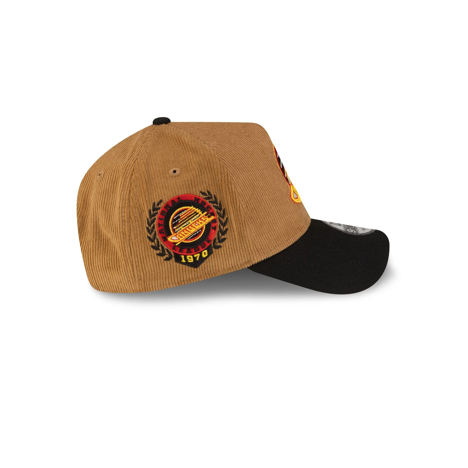 Vancouver Canucks Wheat Corduroy 9FORTY A-Frame Snapback Hat - Image 4