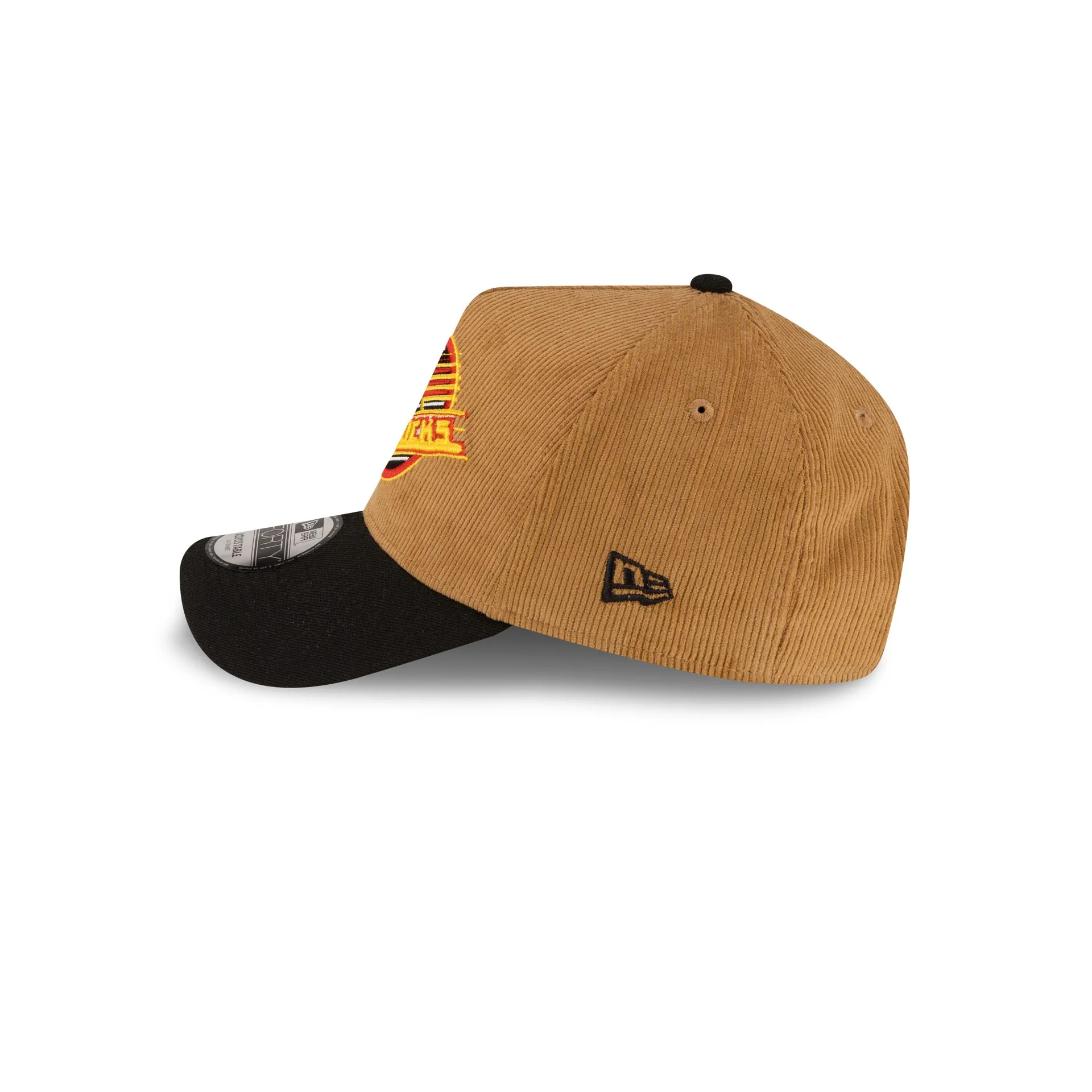 Vancouver Canucks Wheat Corduroy 9FORTY A-Frame Snapback Hat - Image 5